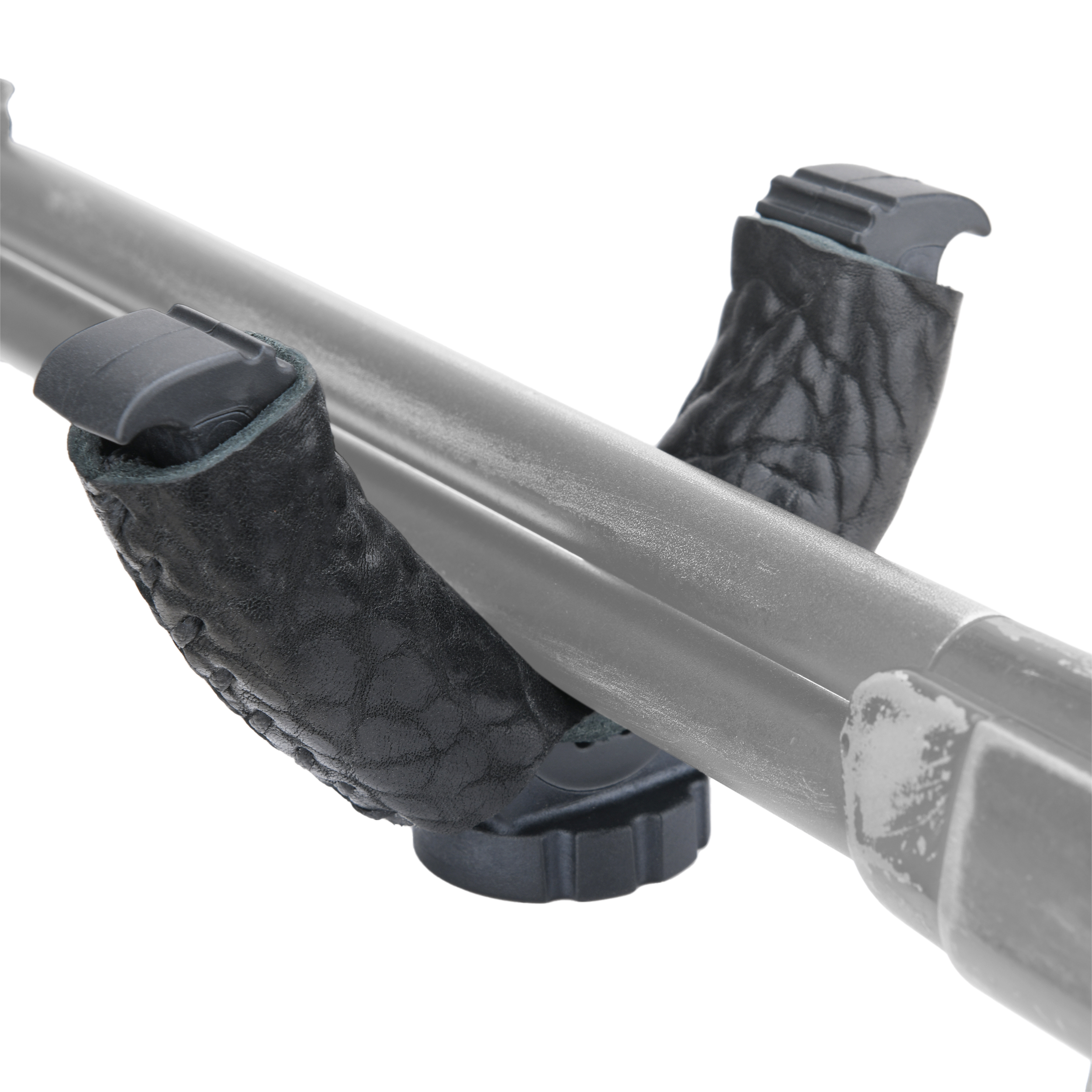 WAYNE'S DOG Shooting Stick Monopod Gun Rifle Shooting Rest with V Yoke, Whole Sheet Leather Wrap