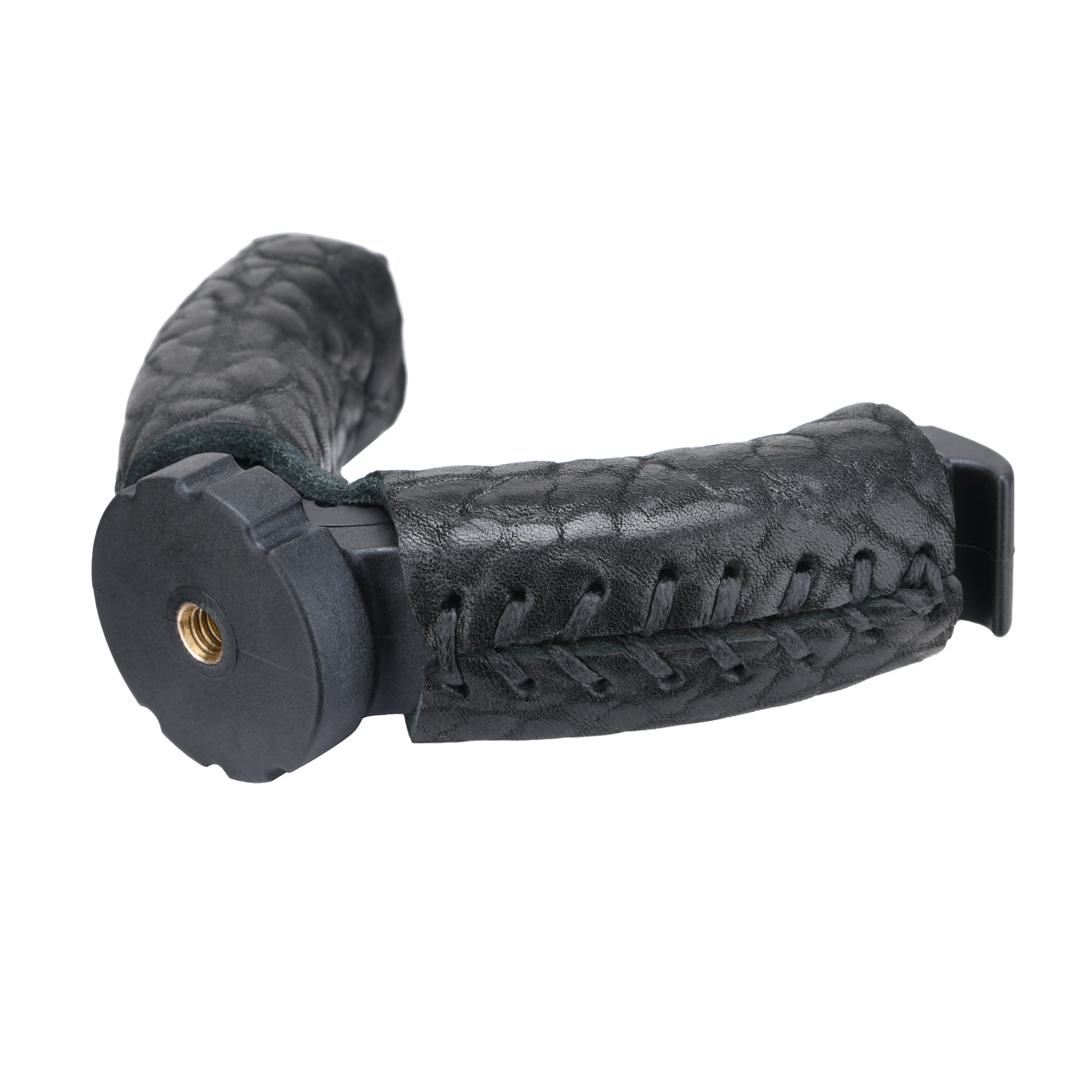 WAYNE'S DOG Shooting Stick Monopod Gun Rifle Shooting Rest with V Yoke, Whole Sheet Leather Wrap