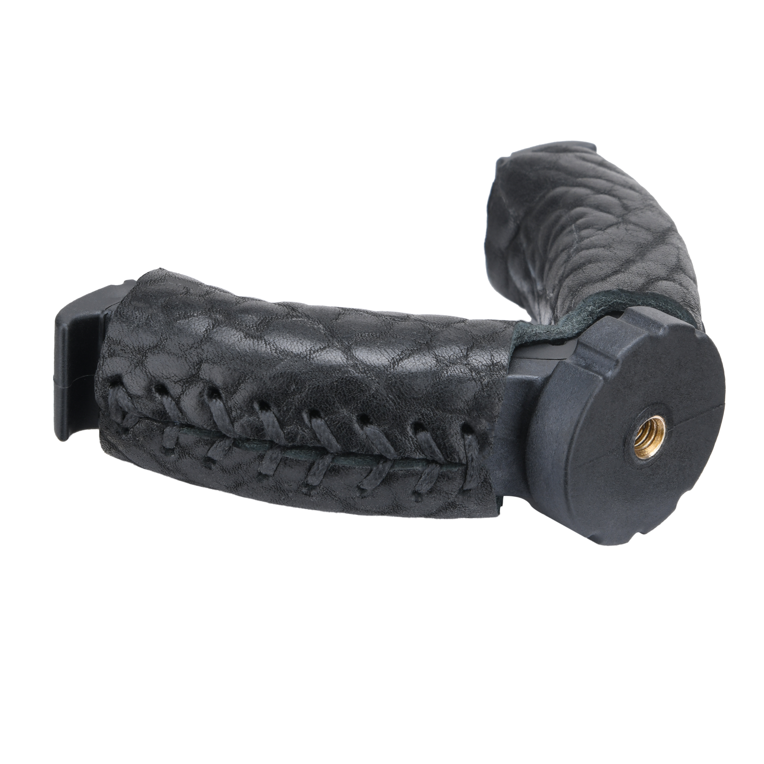WAYNE'S DOG Shooting Stick Monopod Gun Rifle Shooting Rest with V Yoke, Whole Sheet Leather Wrap