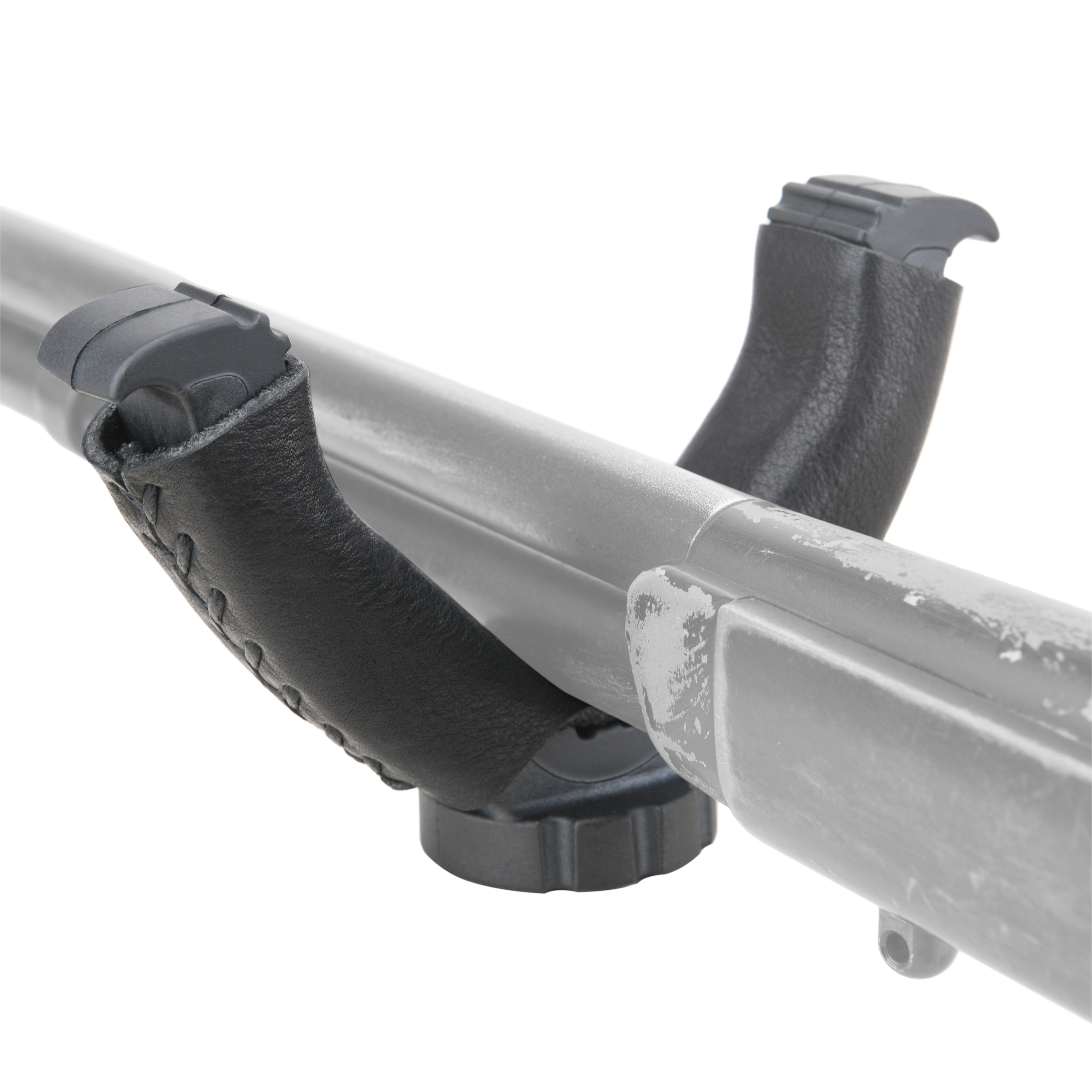 WAYNE'S DOG Shooting Stick Monopod Gun Rifle Shooting Rest with V Yoke, Whole Sheet Leather Wrap