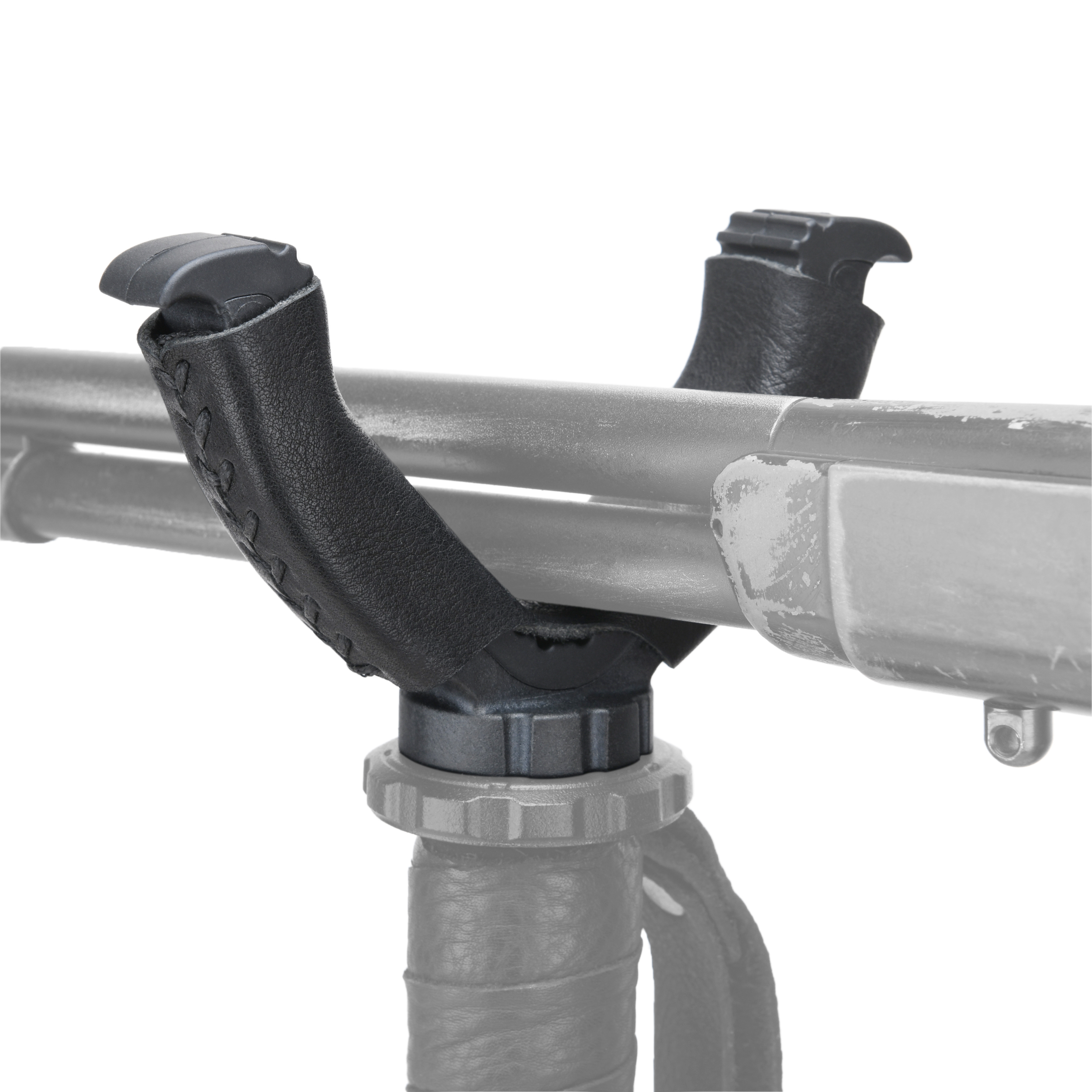 WAYNE'S DOG Shooting Stick Monopod Gun Rifle Shooting Rest with V Yoke, Whole Sheet Leather Wrap