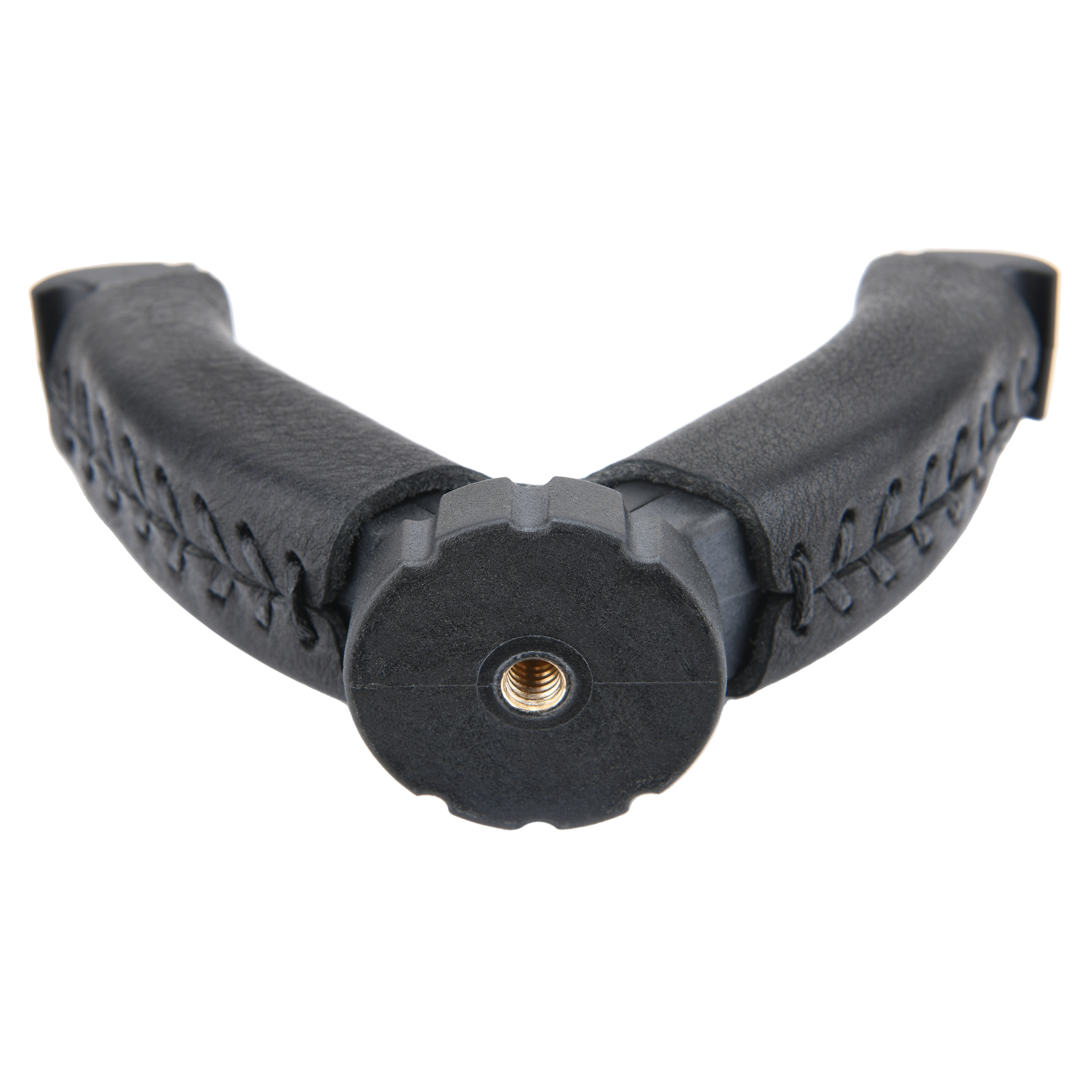 WAYNE'S DOG Shooting Stick Monopod Gun Rifle Shooting Rest with V Yoke, Whole Sheet Leather Wrap