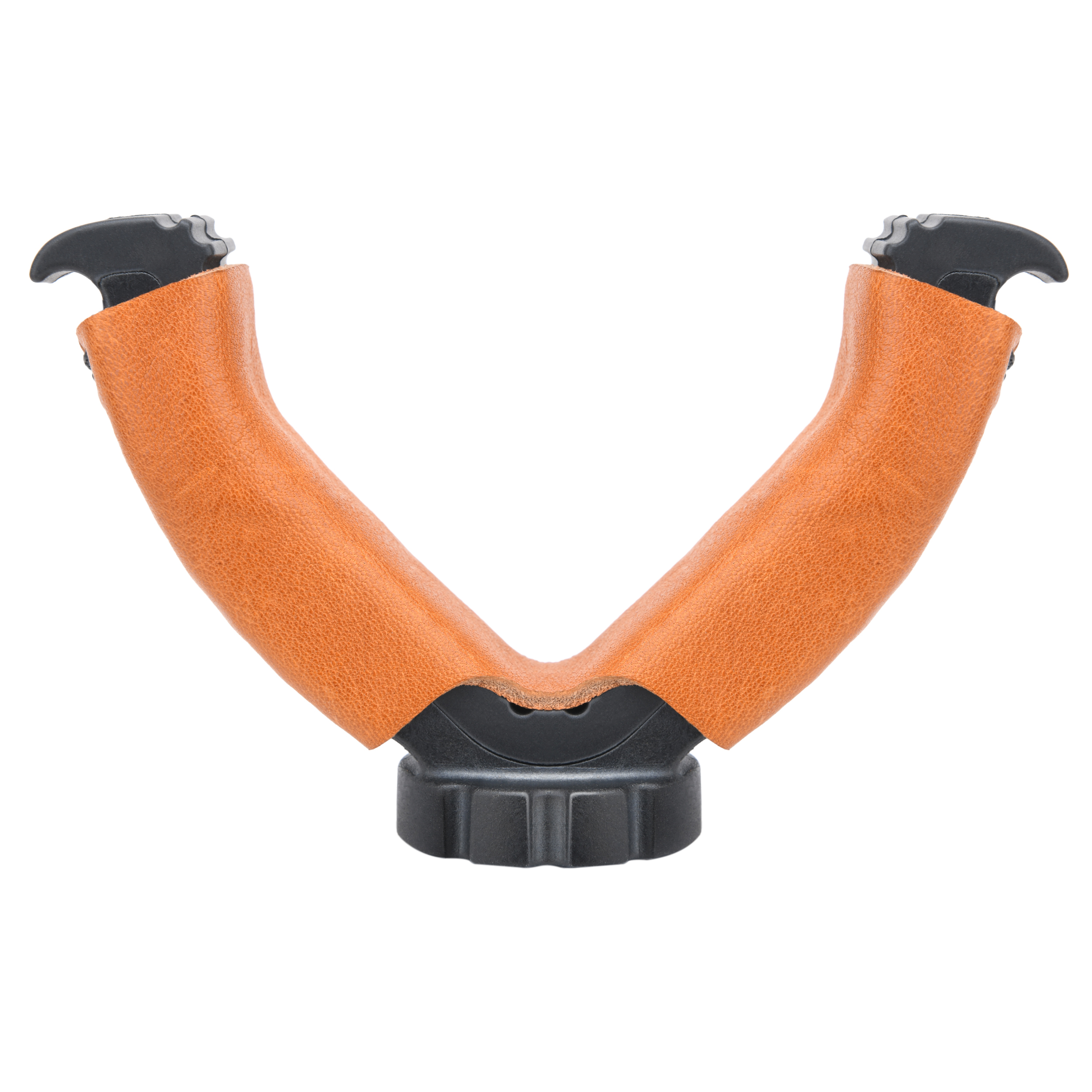 WAYNE'S DOG Shooting Stick Monopod Gun Rifle Shooting Rest with V Yoke, Whole Sheet Leather Wrap