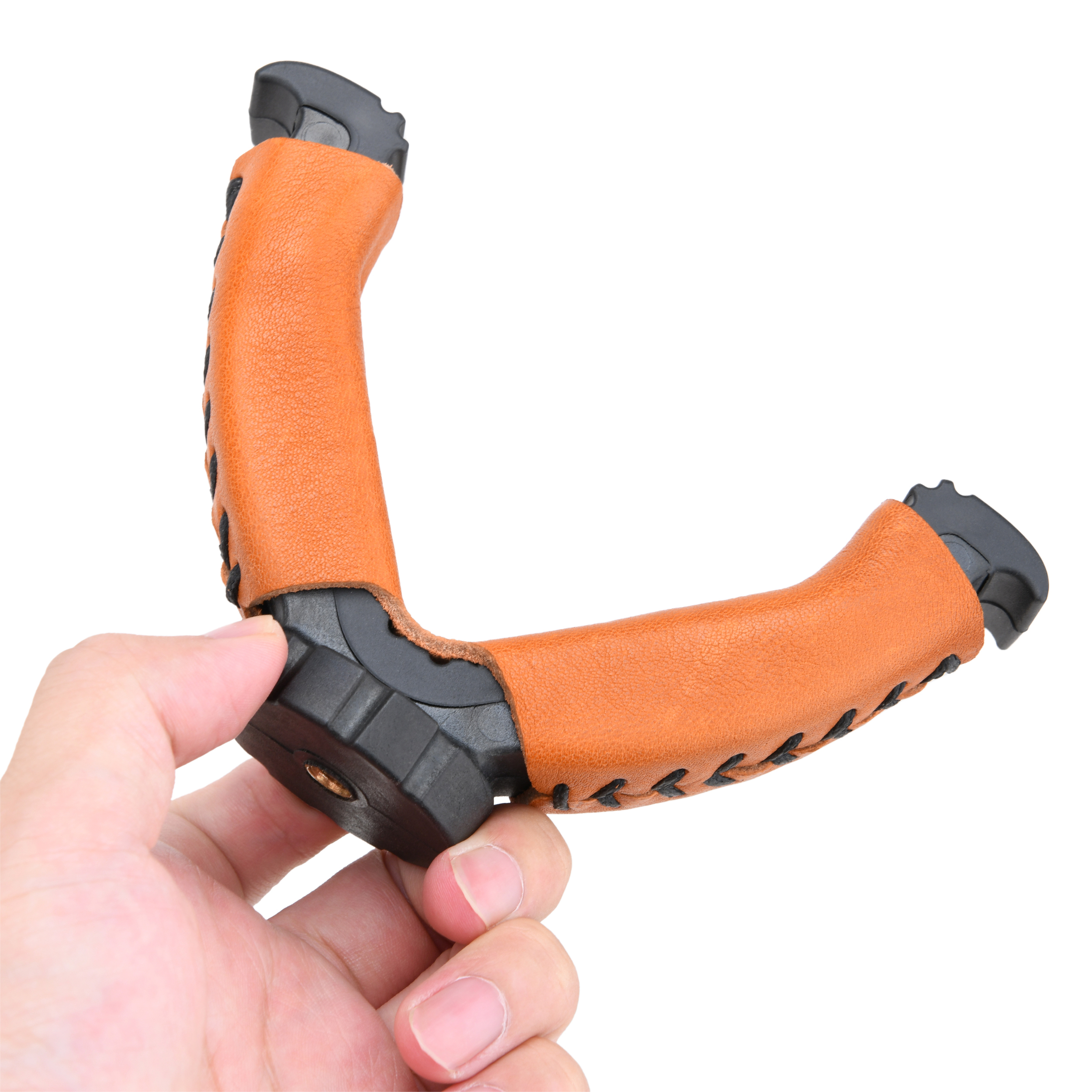 WAYNE'S DOG Shooting Stick Monopod Gun Rifle Shooting Rest with V Yoke, Whole Sheet Leather Wrap