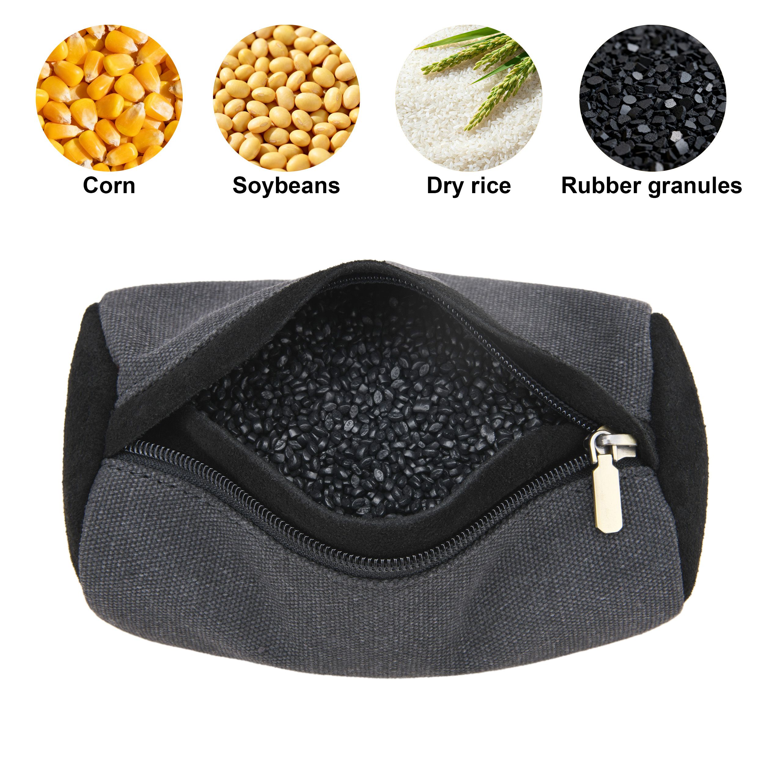 WAYNE'S DOG Canvas Shooting Rest Bags, Unfilled Rest Front & Rear Support Sandbag Stand Holders