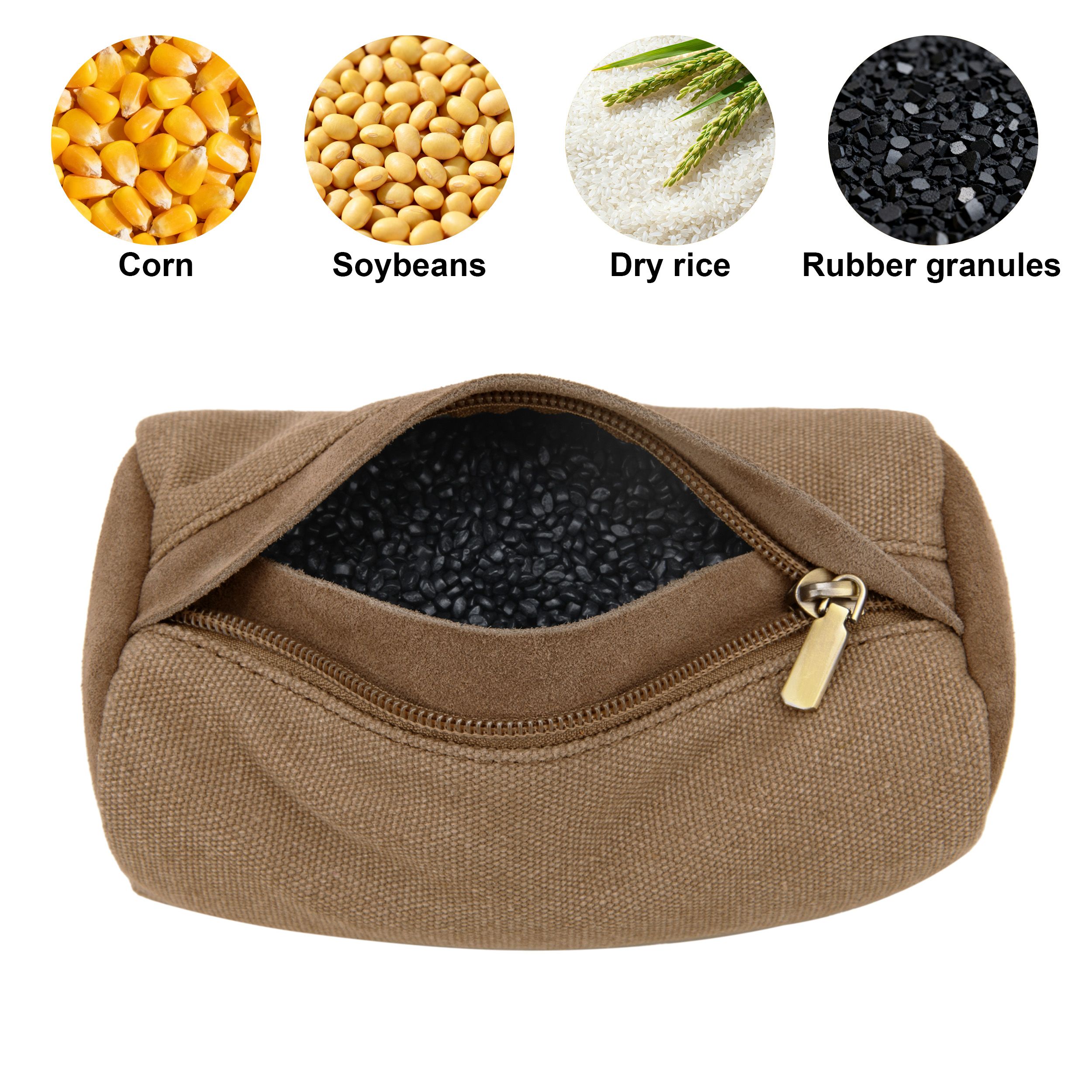 WAYNE'S DOG Canvas Shooting Rest Bags, Unfilled Rest Front & Rear Support Sandbag Stand Holders