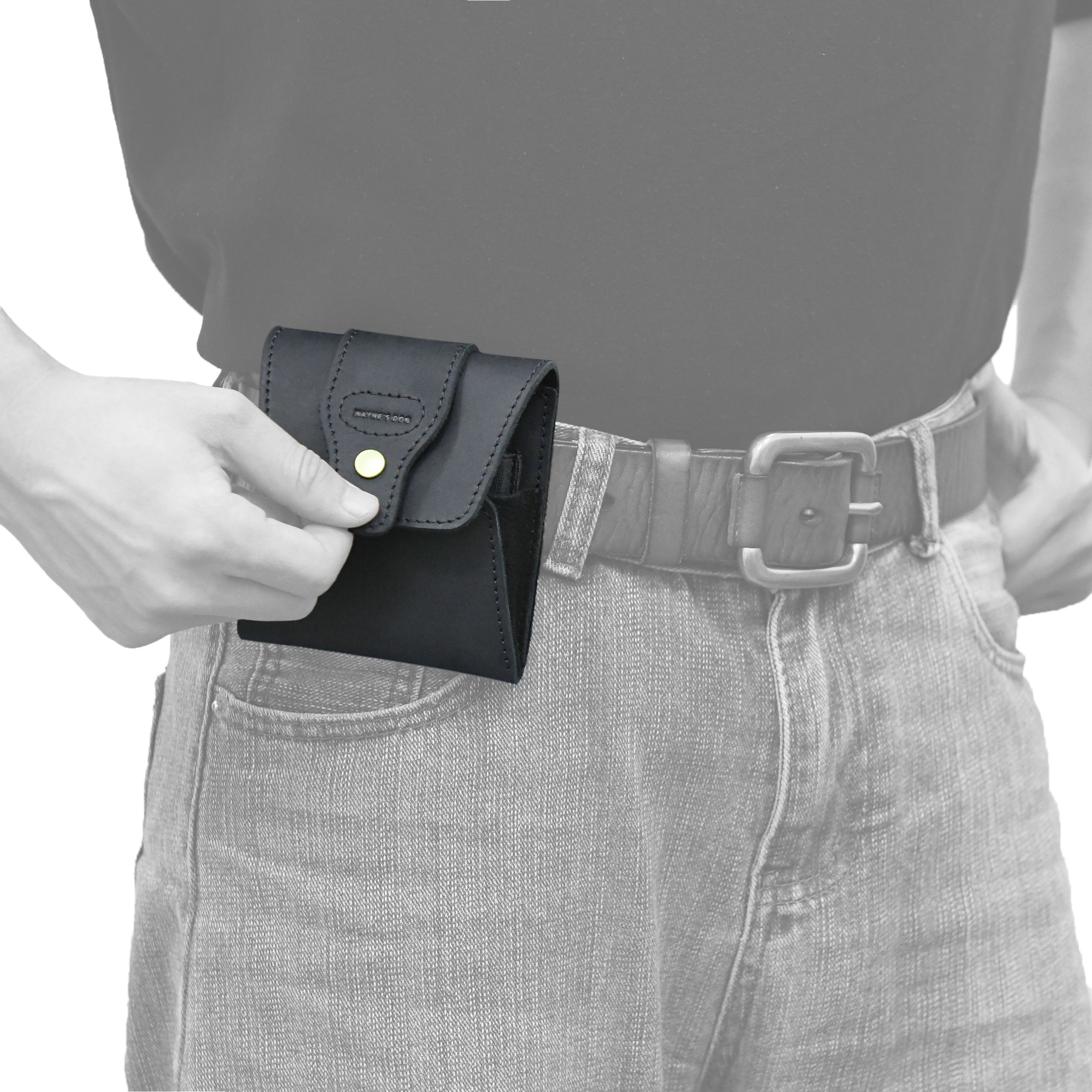 WAYNE'S DOG Leather Rifle Ammo Wallet Shell Cartridge Pouch Holder Ammo Carrier .308 .30-06