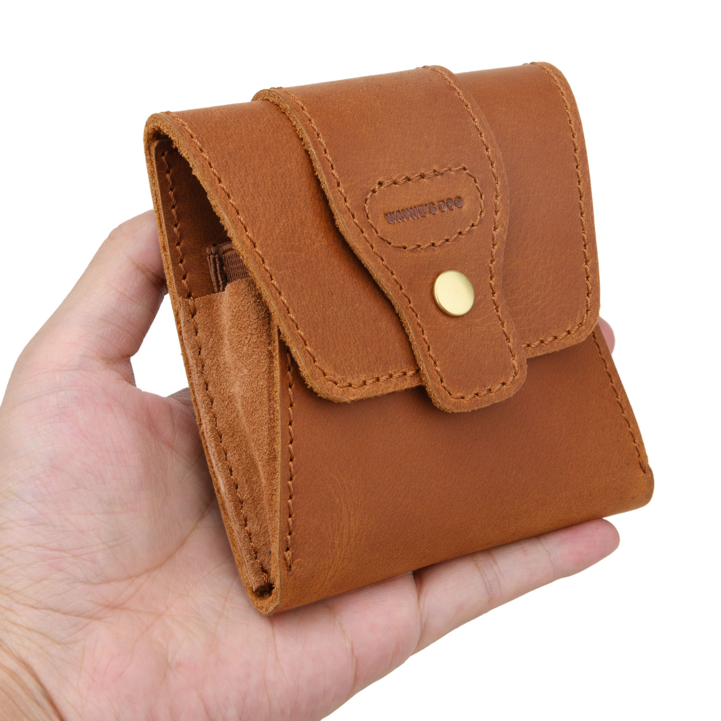 WAYNE'S DOG Leather Rifle Ammo Wallet Shell Cartridge Pouch Holder Ammo Carrier .308 .30-06