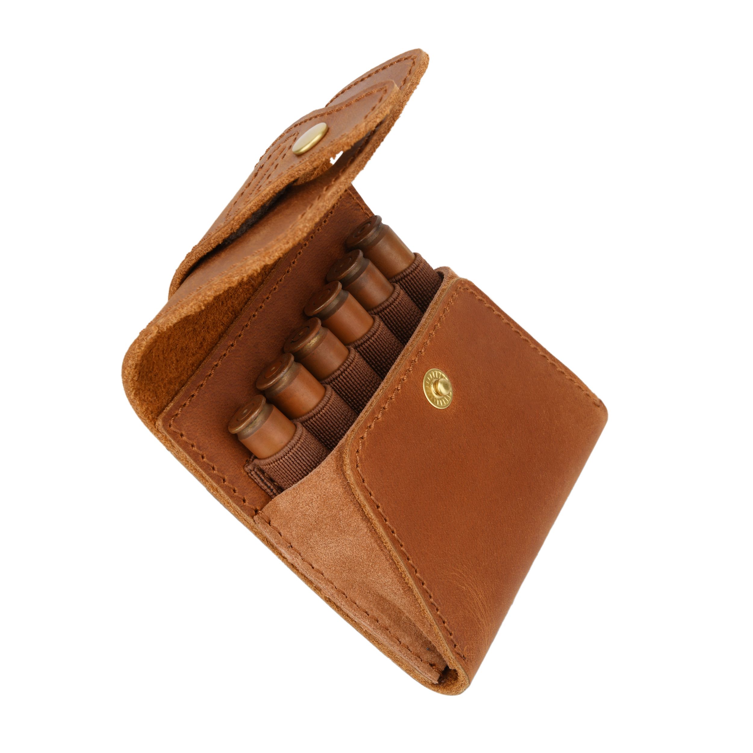 WAYNE'S DOG Leather Rifle Ammo Wallet Shell Cartridge Pouch Holder Ammo Carrier .308 .30-06
