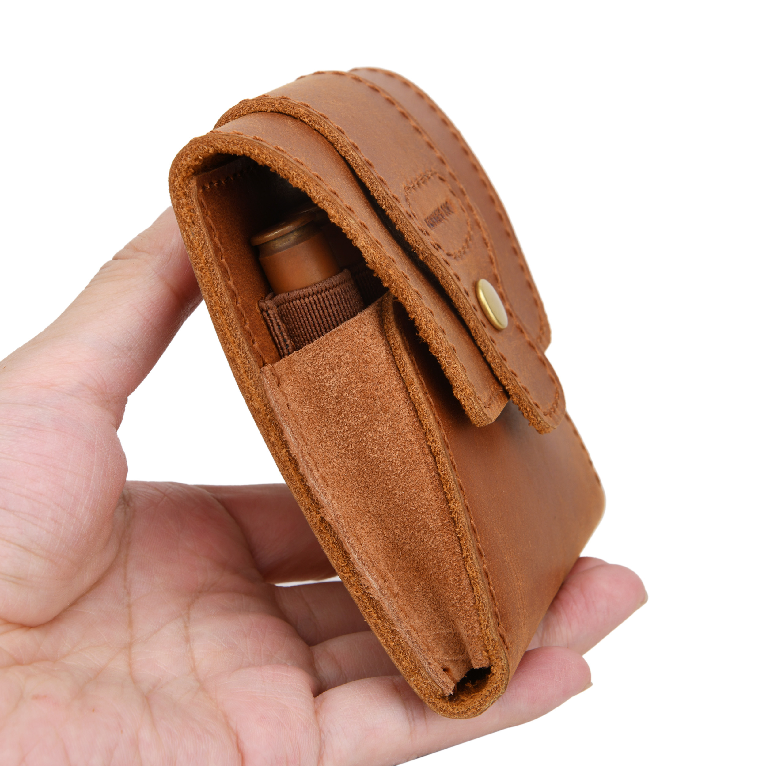 WAYNE'S DOG Leather Rifle Ammo Wallet Shell Cartridge Pouch Holder Ammo Carrier .308 .30-06