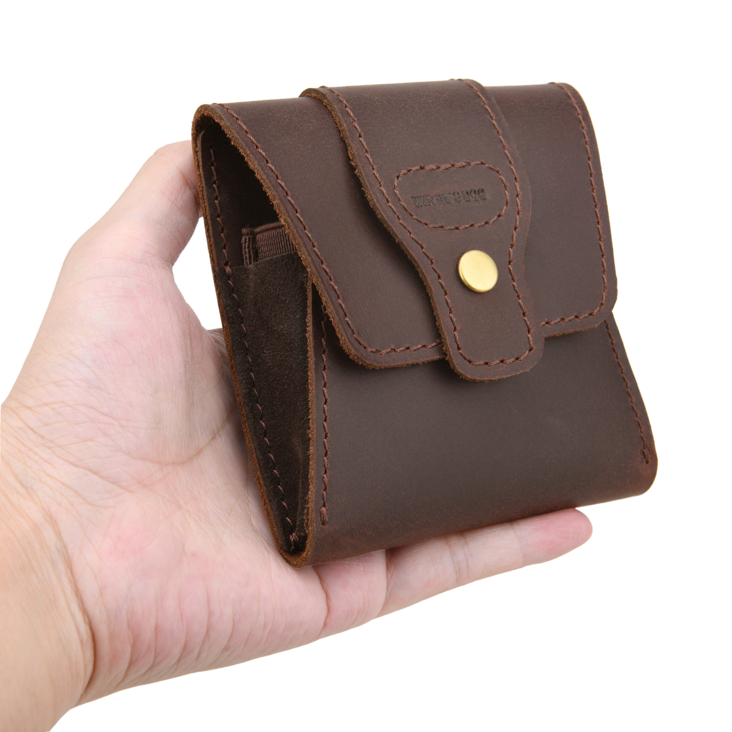 WAYNE'S DOG Leather Rifle Ammo Wallet Shell Cartridge Pouch Holder Ammo Carrier .308 .30-06