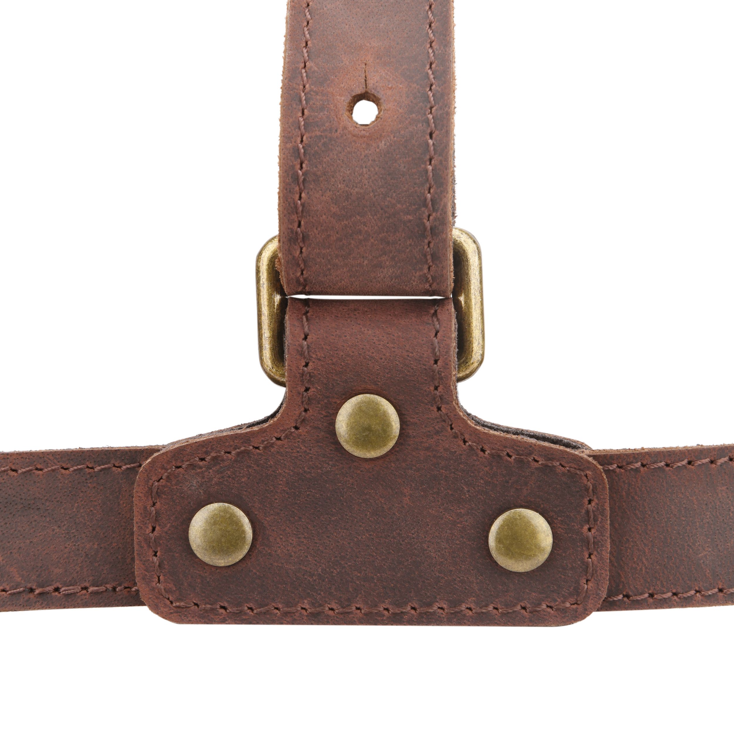 WAYNE'S DOG Adjustable Cowhide Leather Chest Rig Pistol Holster with Shoulder Strap