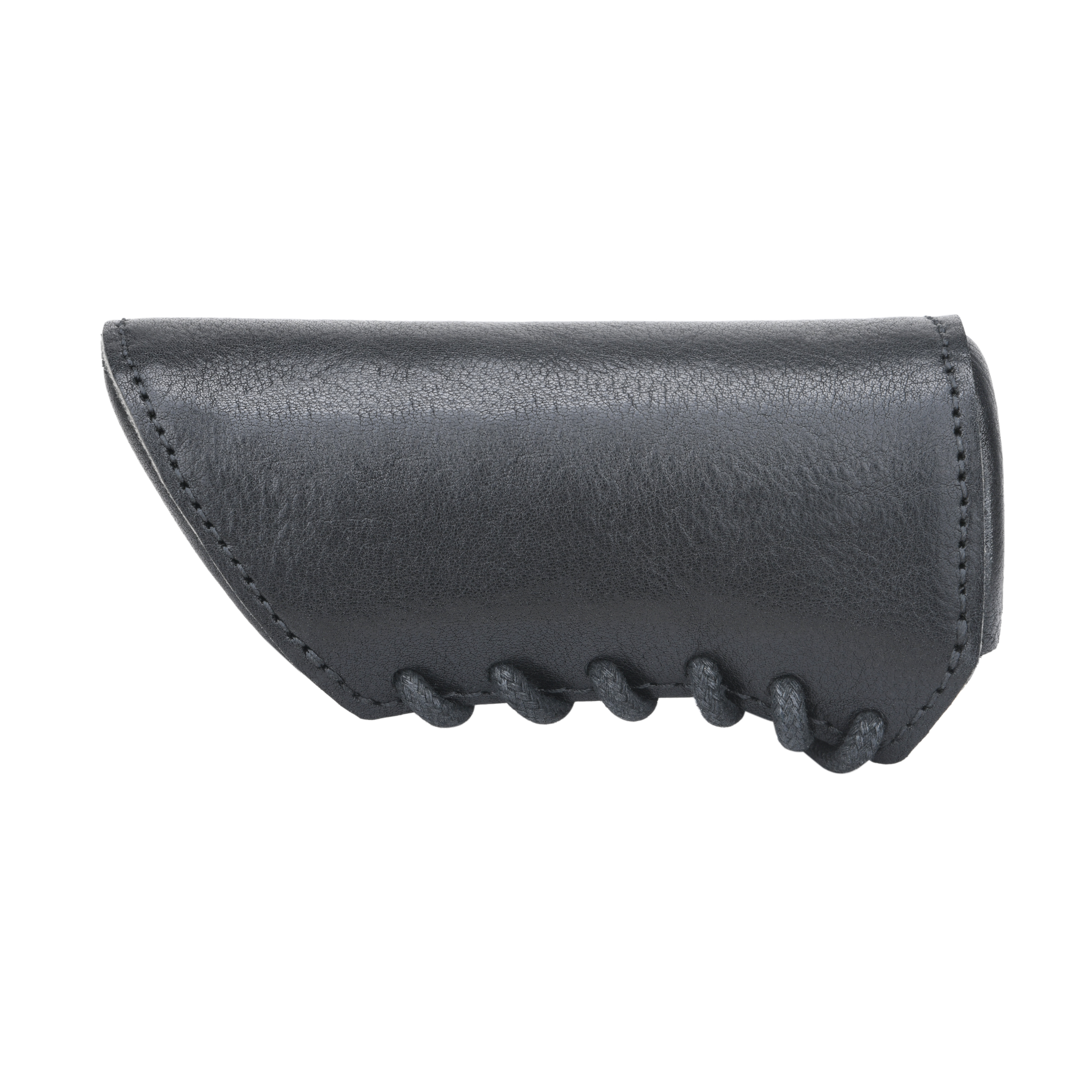 WAYNE'S DOG Black Leather Q Pistol Brace Cheek Riser