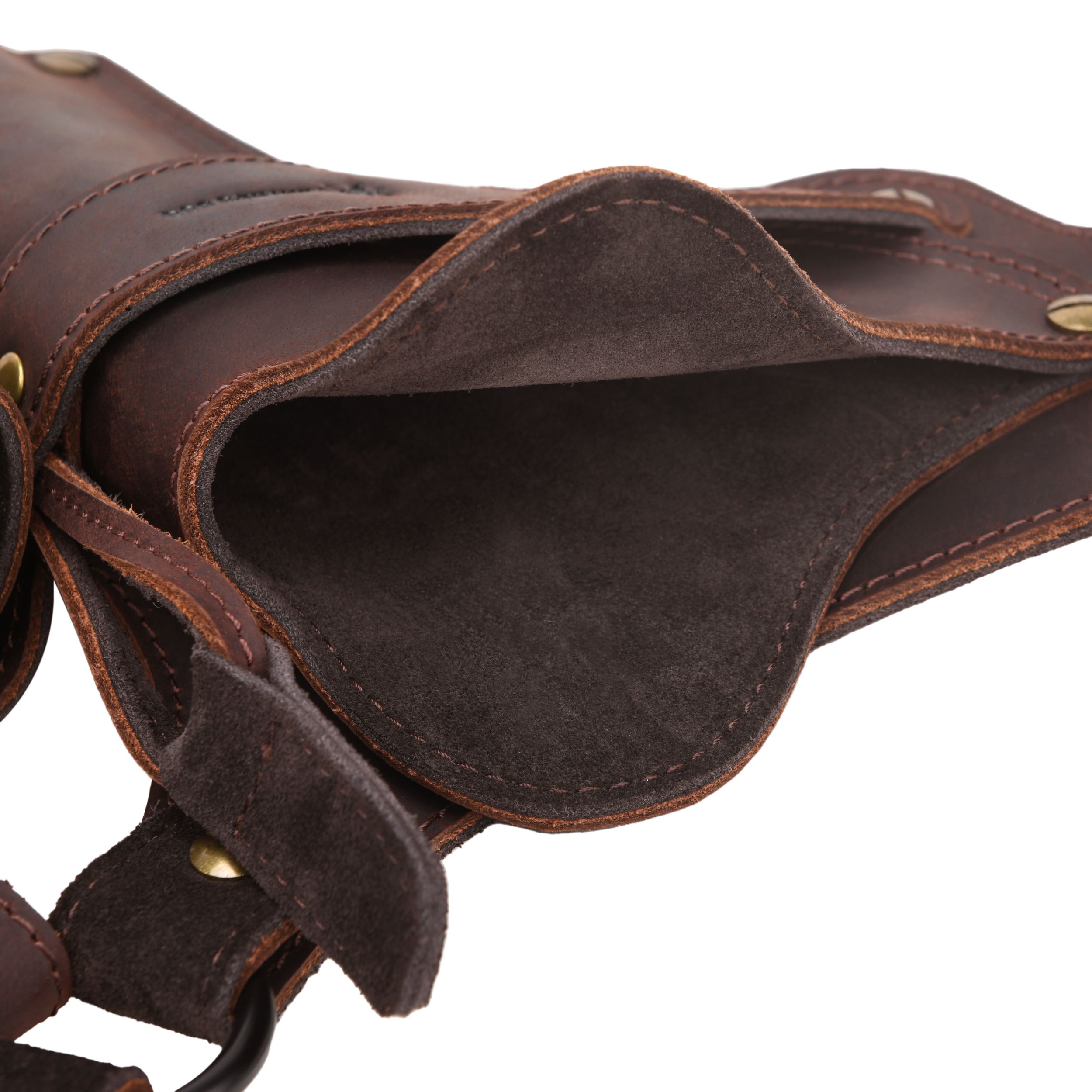 WAYNE'S DOG Leather Shoulder Holster System with Double Magazine Carrier | Leather Gun Holster for Concealed Carry