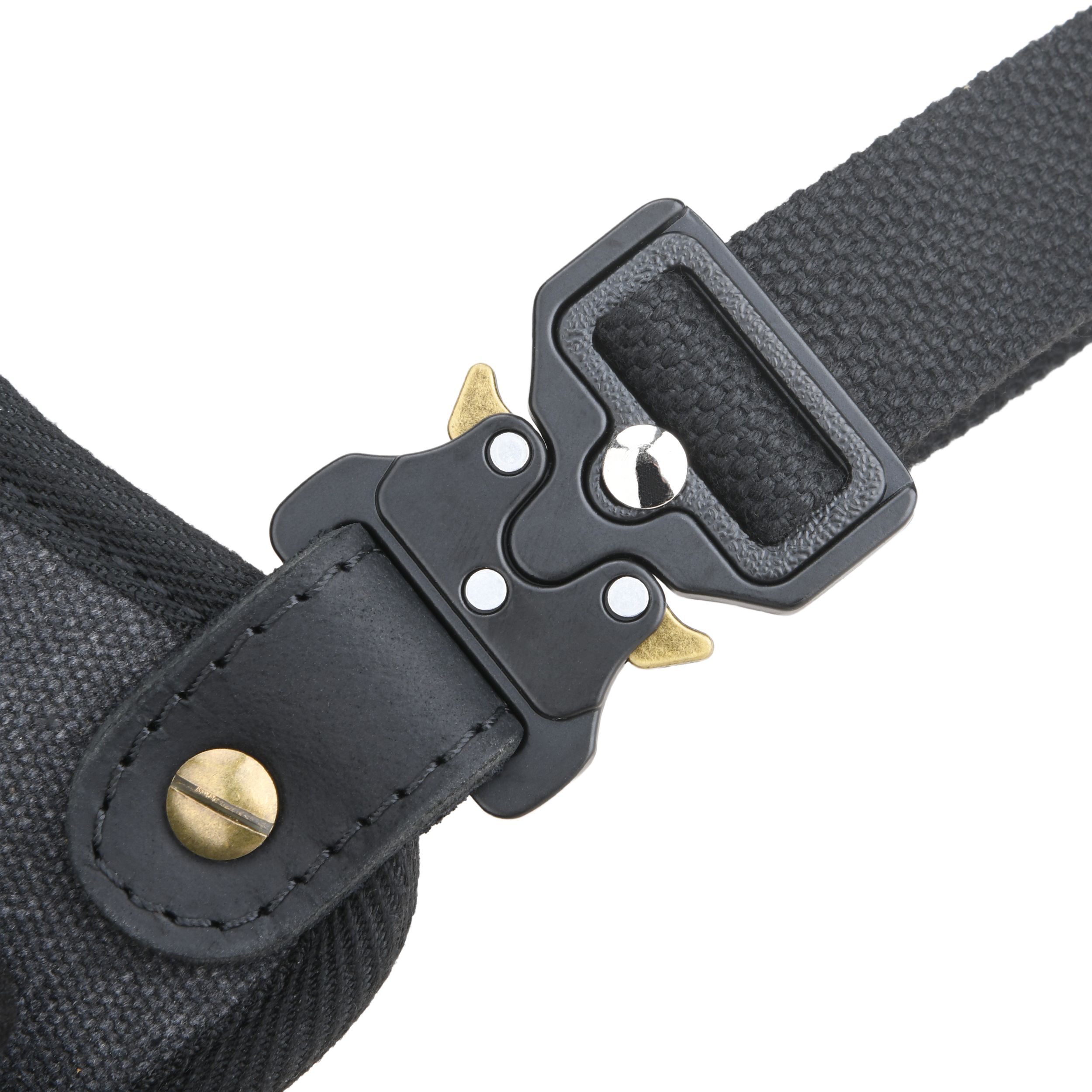 Canvas Pistol Chest Holster with Double Speedloader Holder Suit for Right Handed