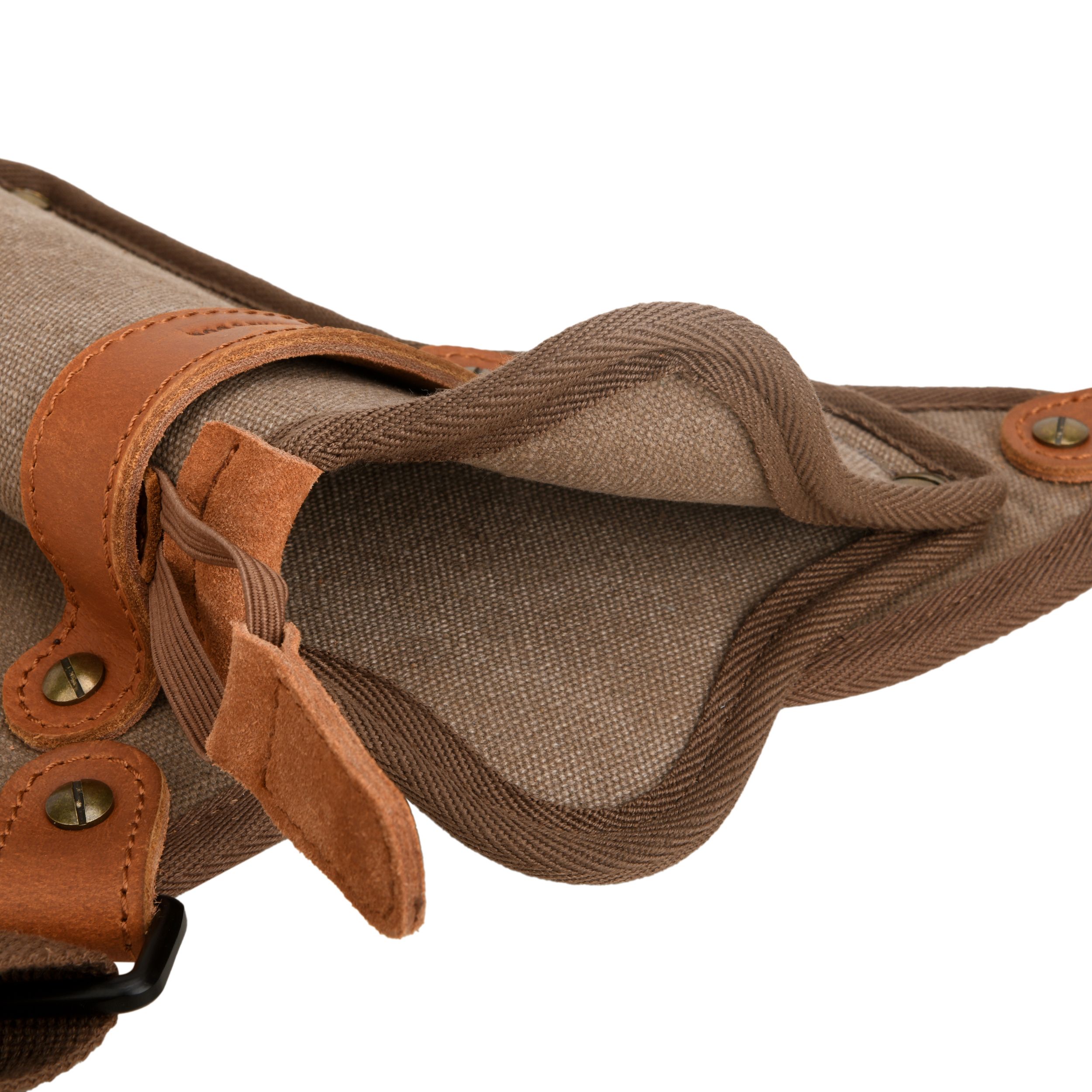 Canvas Pistol Chest Holster with Double Speedloader Holder Suit for Right Handed