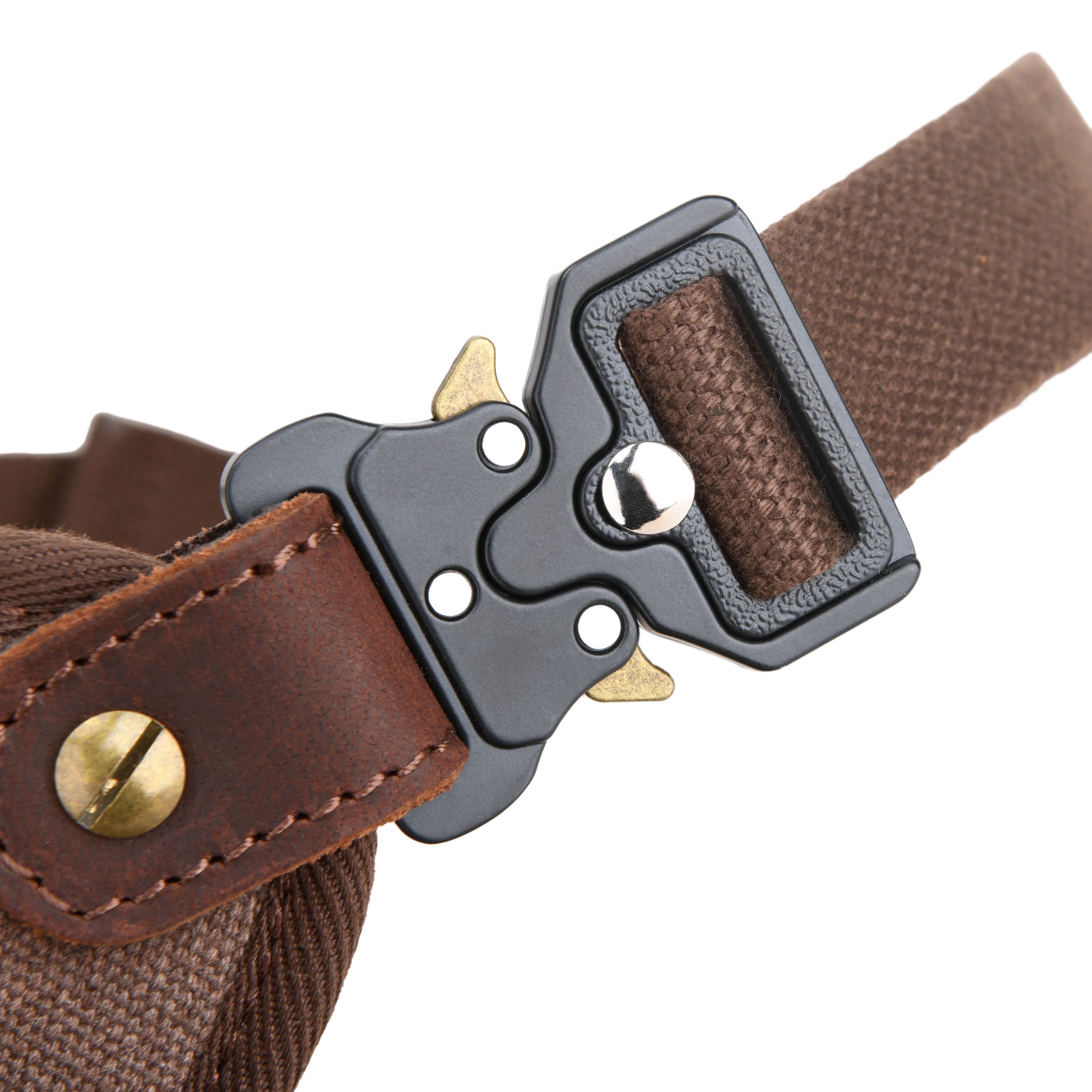 Canvas Pistol Chest Holster with Double Speedloader Holder Suit for Right Handed
