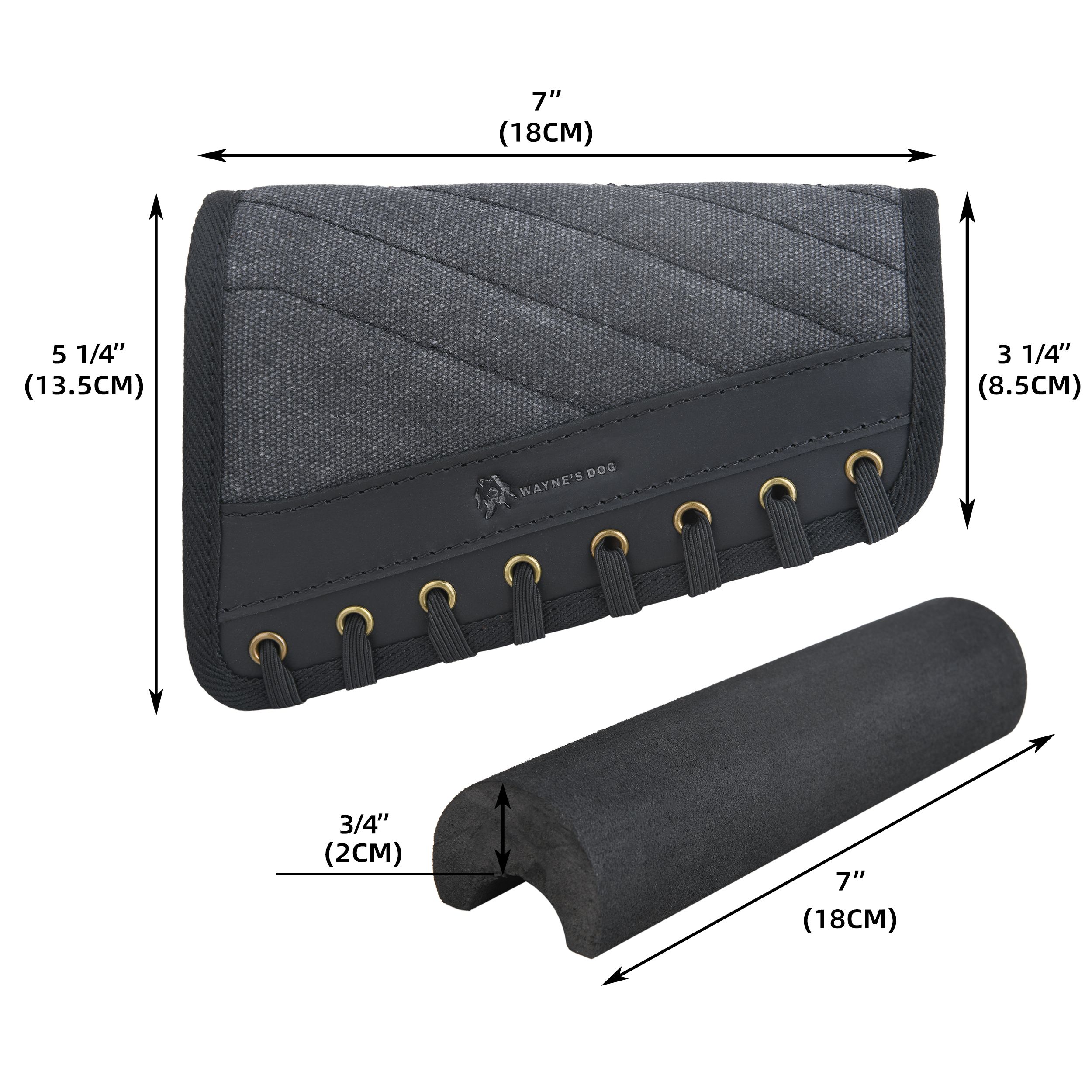 Non-slip Canvas Rifle Gun Recoil Pad Shotgun Buttstock Cover