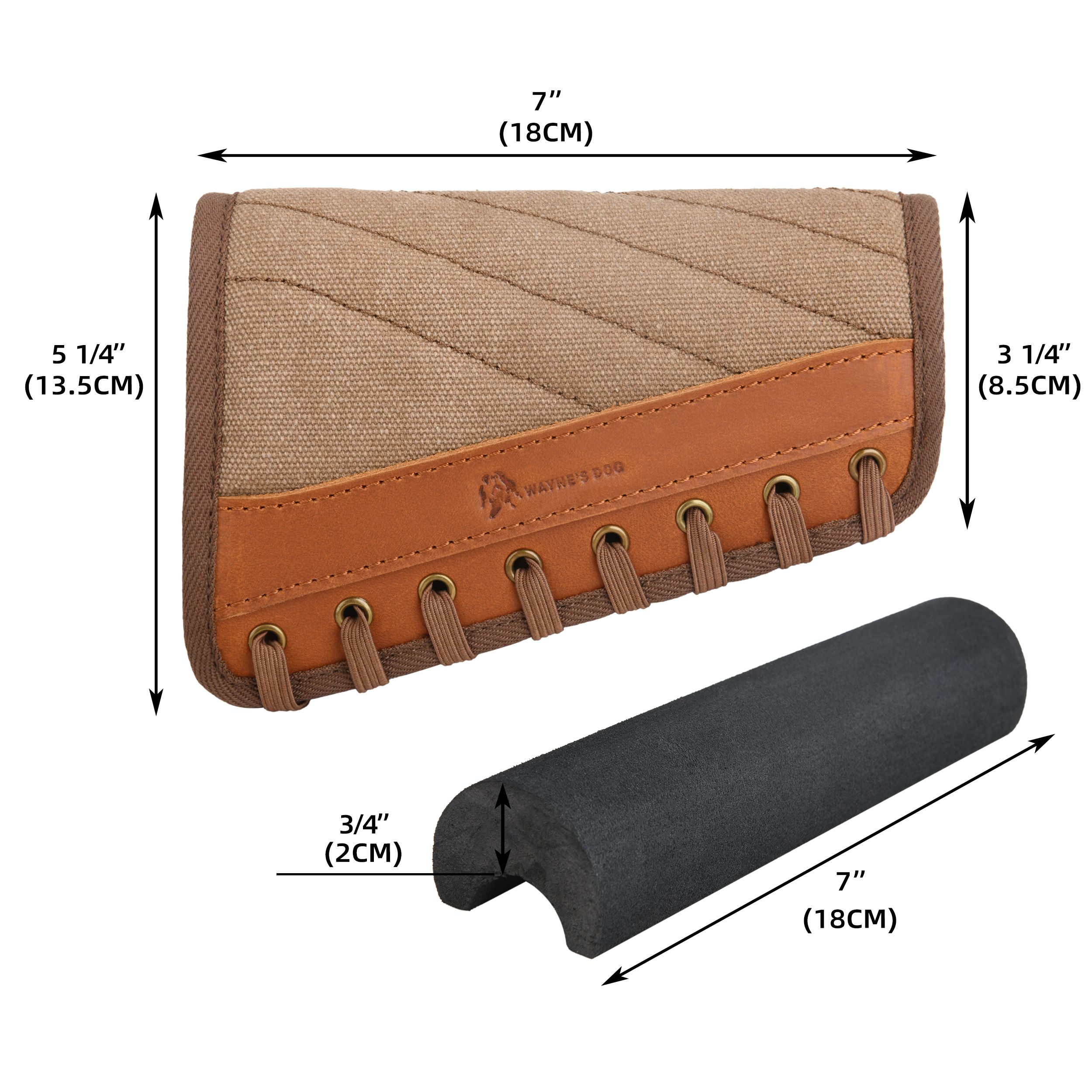 Non-slip Canvas Rifle Gun Recoil Pad Shotgun Buttstock Cover