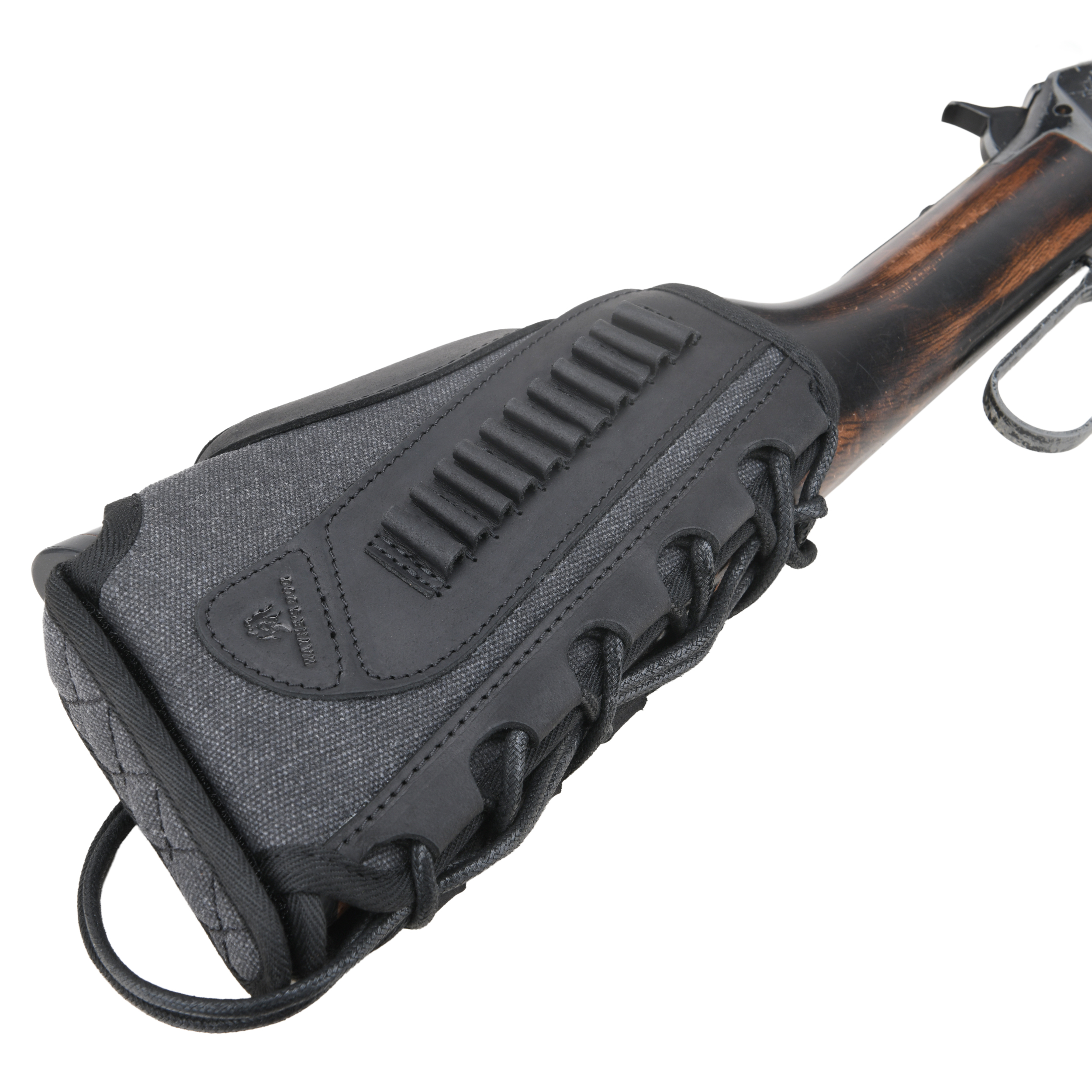 WAYNE'S DOG Canvas Rifle Buttstock with 1 Inch Cheek Rest Riser for .30/30 .223 .22LR .308