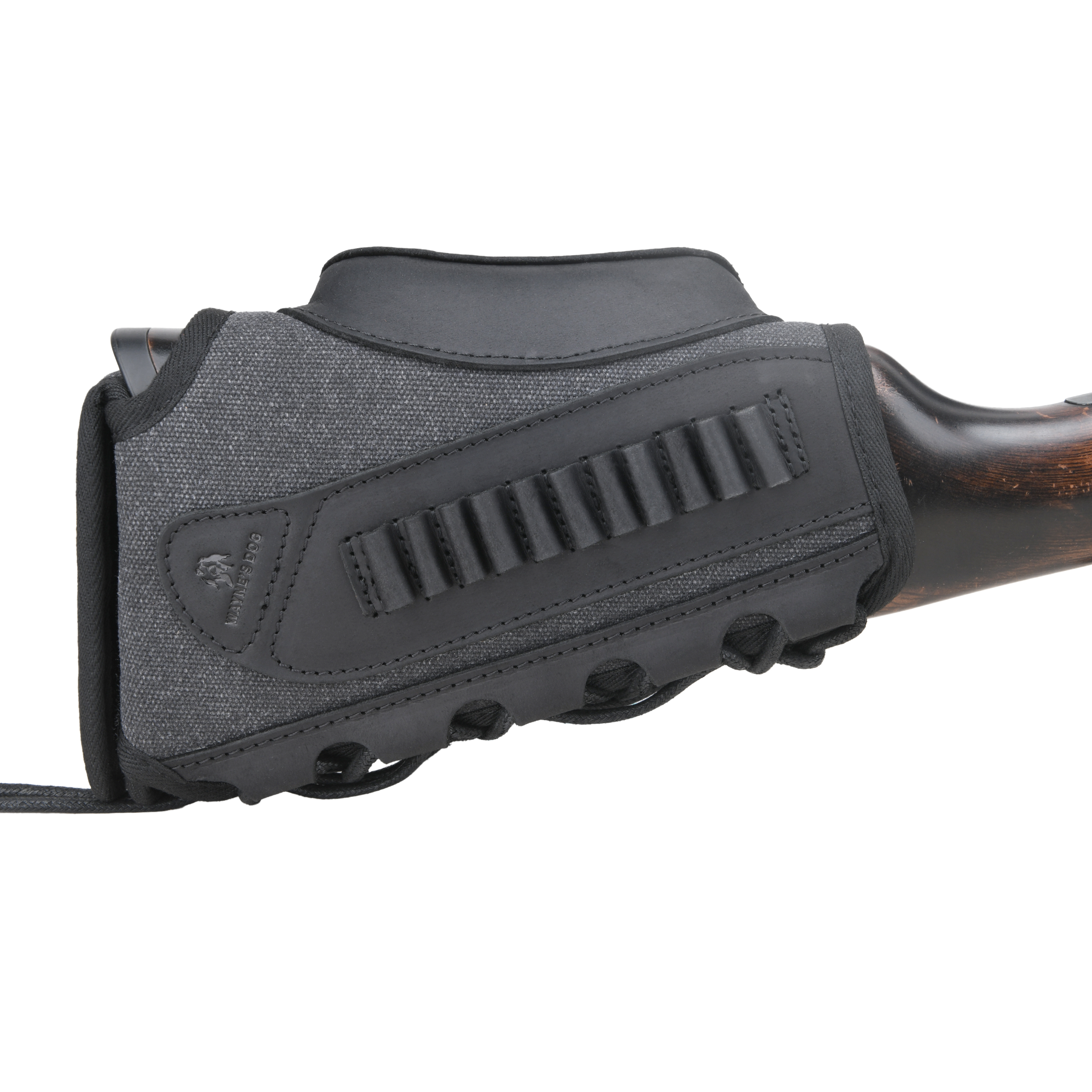 WAYNE'S DOG Canvas Rifle Buttstock with 1 Inch Cheek Rest Riser for .30/30 .223 .22LR .308