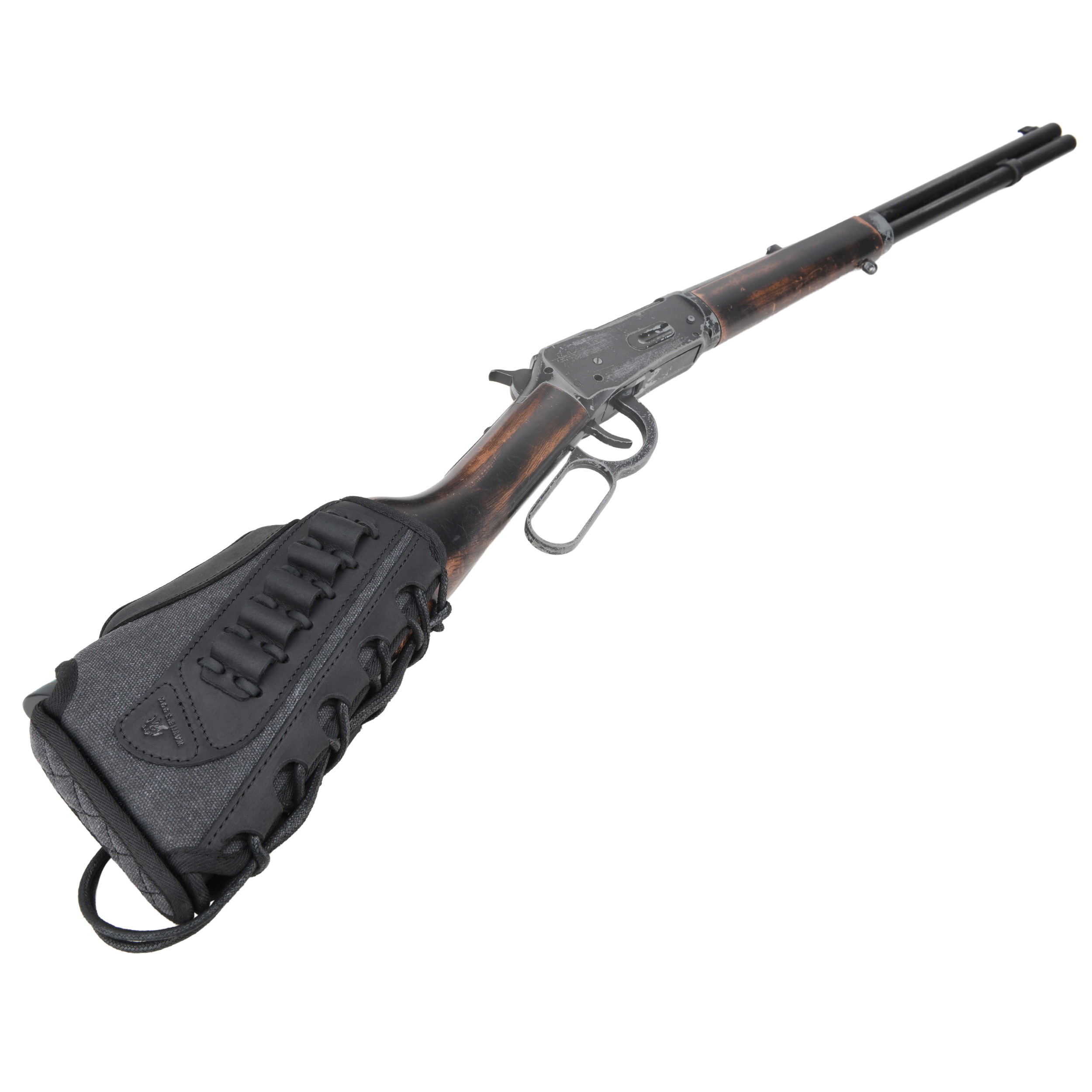 WAYNE'S DOG Canvas Rifle Buttstock with 1 Inch Cheek Rest Riser for .30/30 .223 .22LR .308