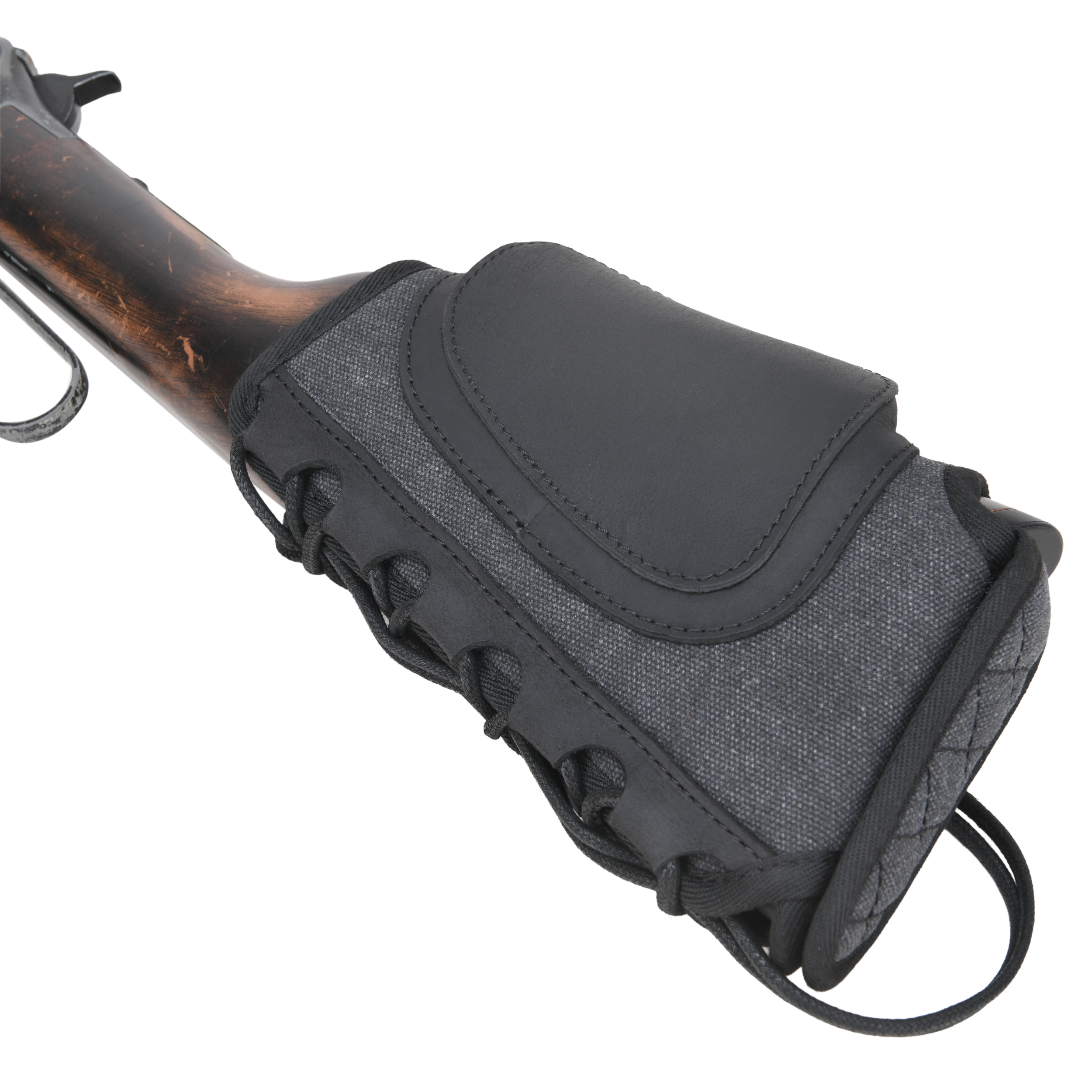 WAYNE'S DOG Canvas Rifle Buttstock with 1 Inch Cheek Rest Riser for .30/30 .223 .22LR .308