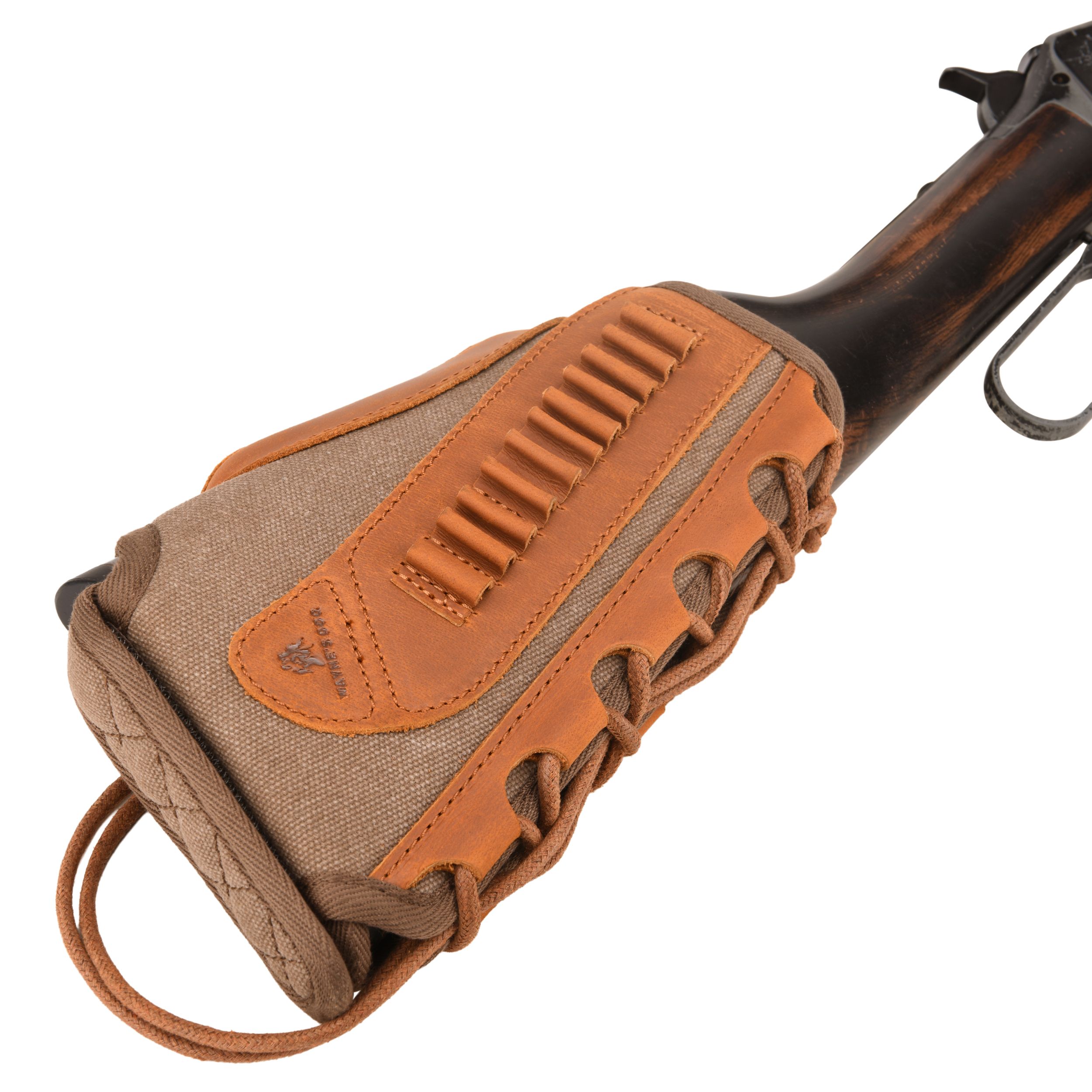 WAYNE'S DOG Canvas Rifle Buttstock with 1 Inch Cheek Rest Riser for .30/30 .223 .22LR .308