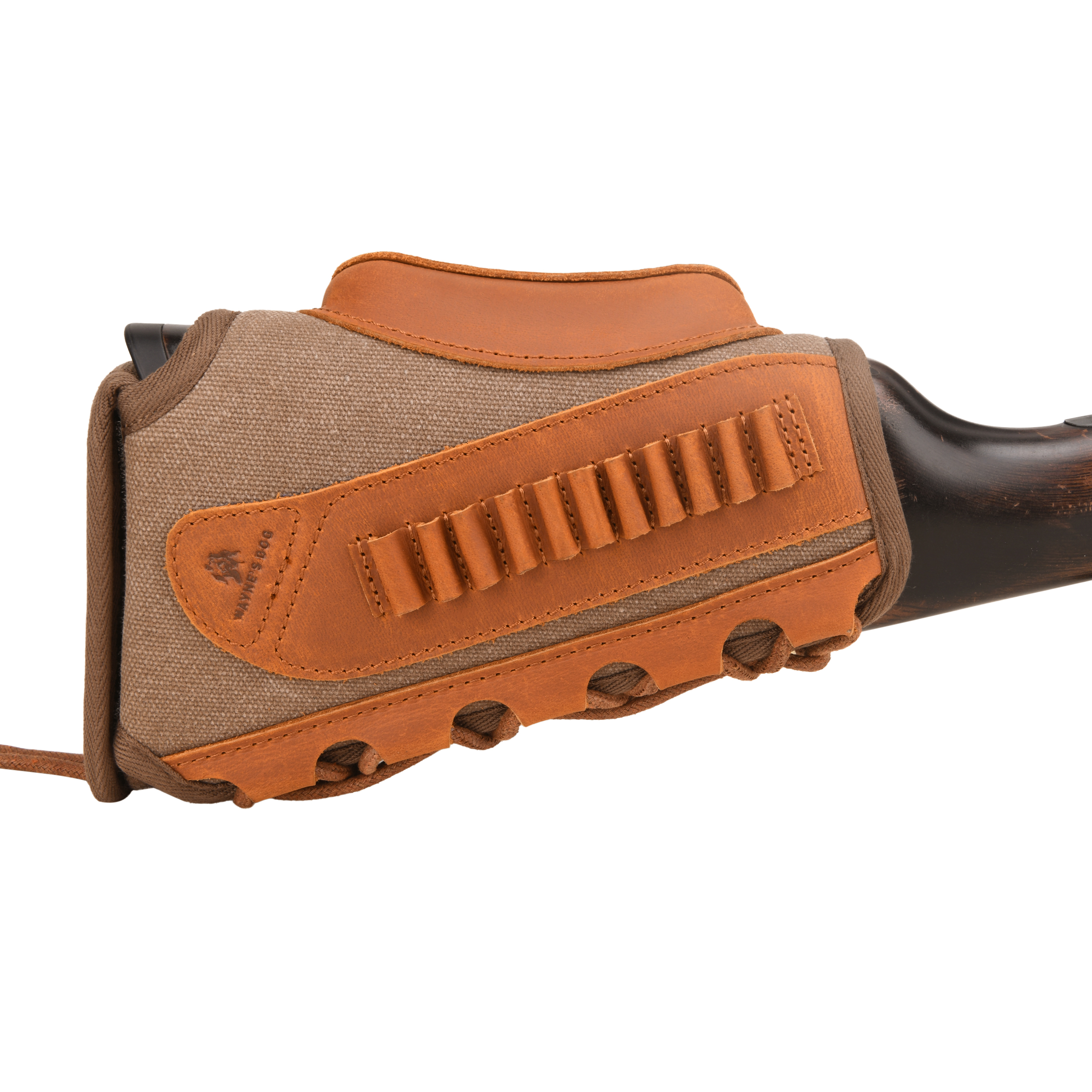 WAYNE'S DOG Canvas Rifle Buttstock with 1 Inch Cheek Rest Riser for .30/30 .223 .22LR .308