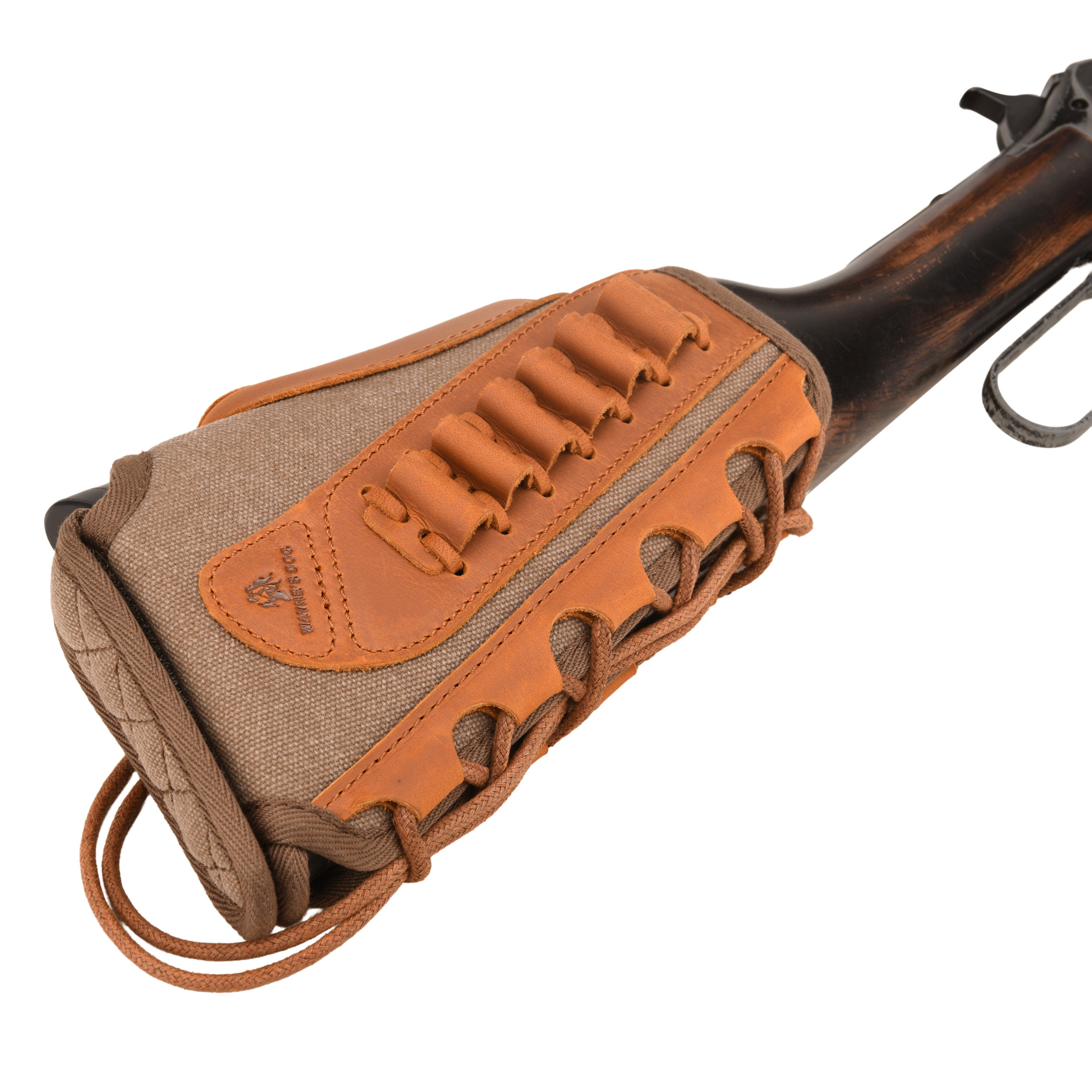 WAYNE'S DOG Canvas Rifle Buttstock with 1 Inch Cheek Rest Riser for .30/30 .223 .22LR .308