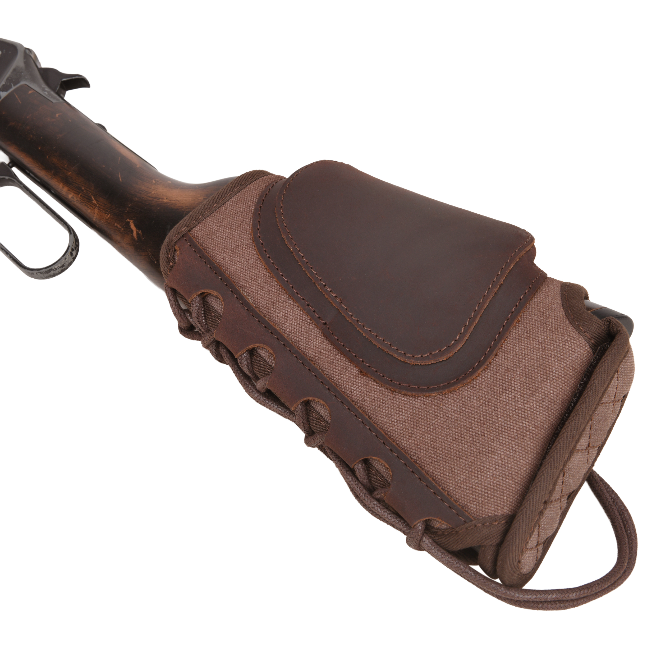 WAYNE'S DOG Canvas Rifle Buttstock with 1 Inch Cheek Rest Riser for .30/30 .223 .22LR .308