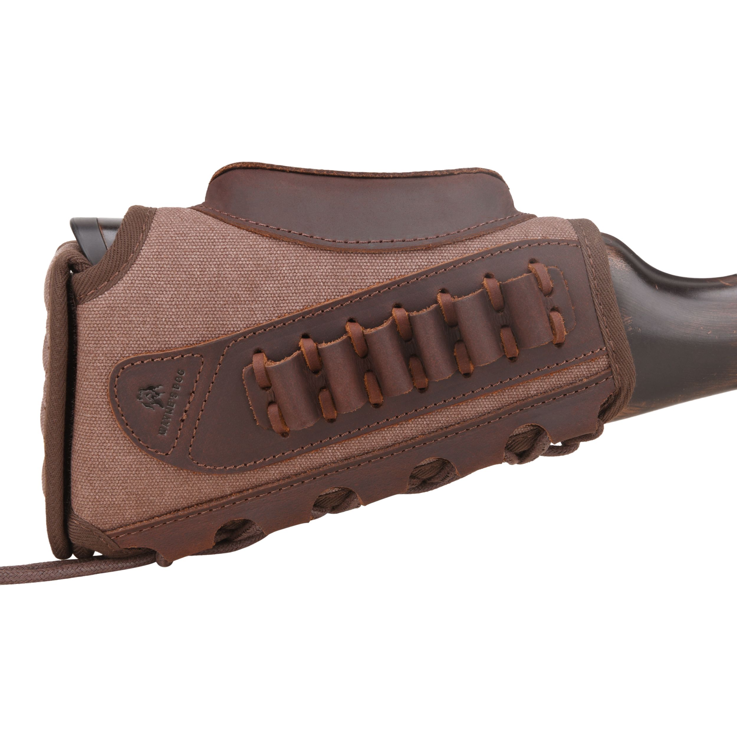 WAYNE'S DOG Canvas Rifle Buttstock with 1 Inch Cheek Rest Riser for .30/30 .223 .22LR .308