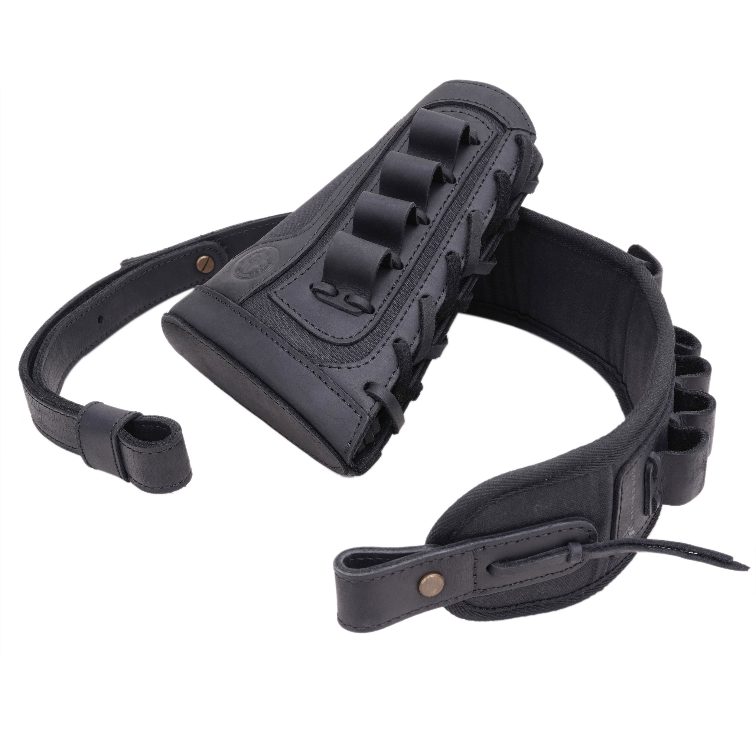 1 Combo Leather Rifle Shotgun Buttstock with Sling.22LR.357.308 12GA