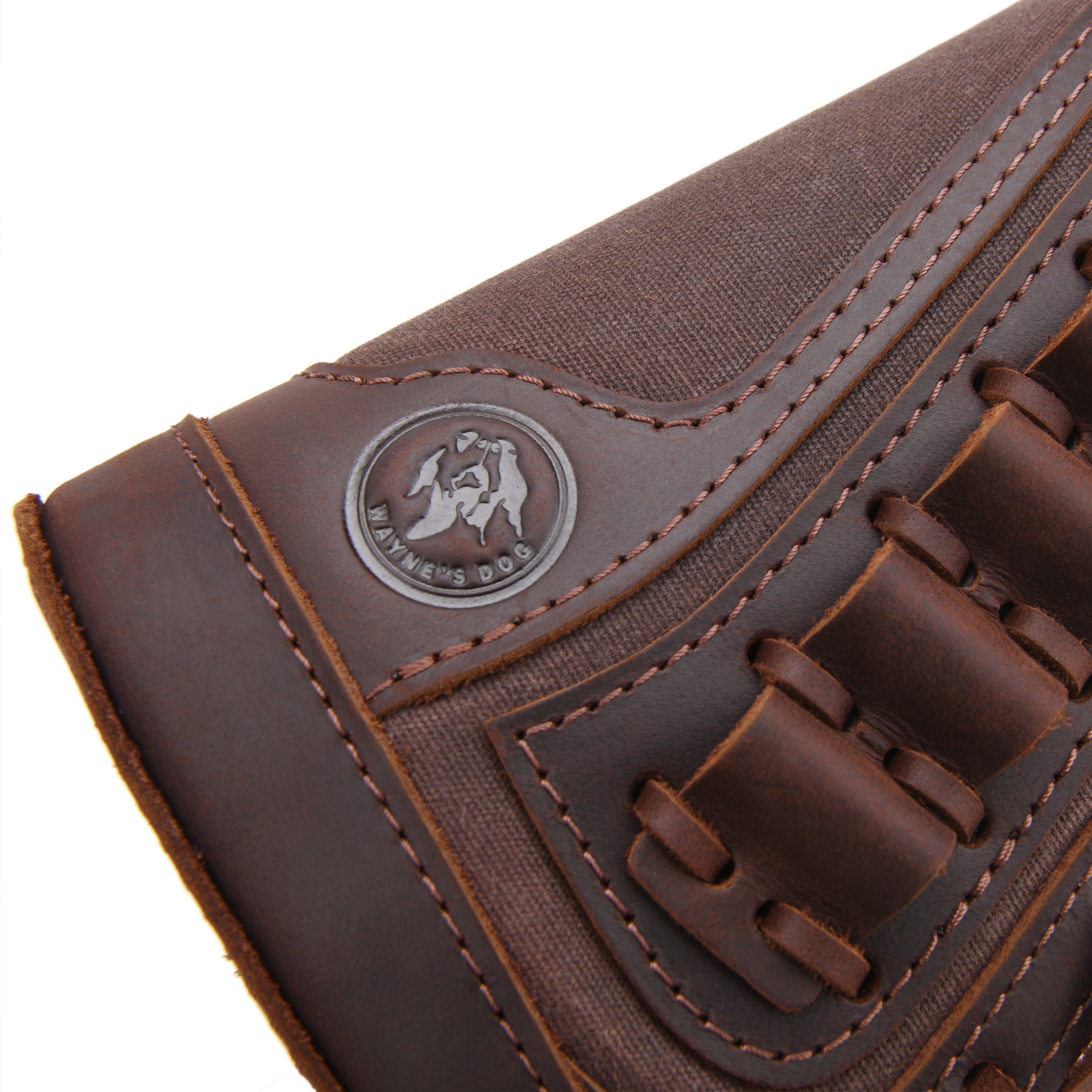 WAYNE'S DOG Leather Canvas Rifle Gun Buttstock Cover for .30/30.308.22