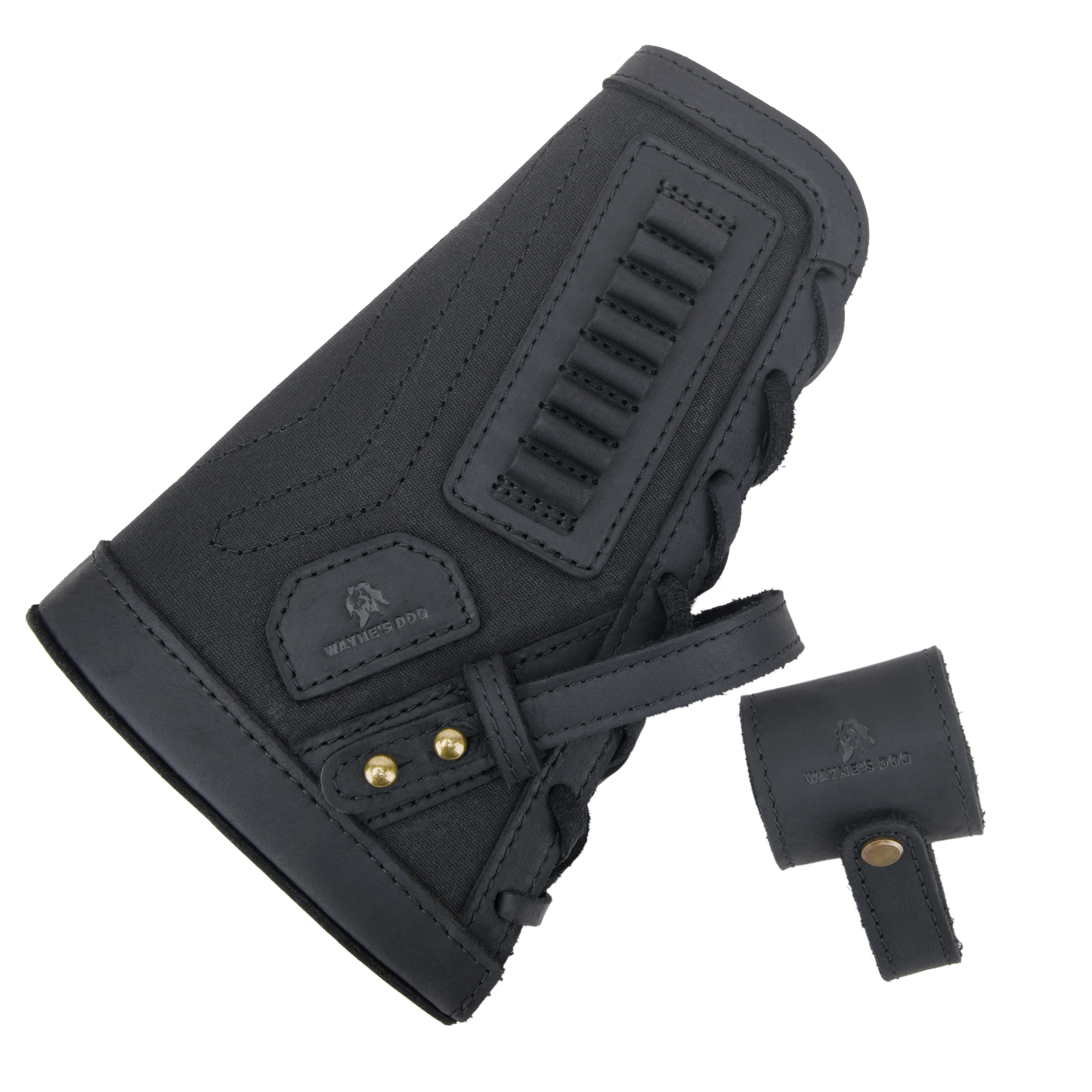 No Drill Gun Cheek Rest Buttstock with Leather Barrel Mount Loops