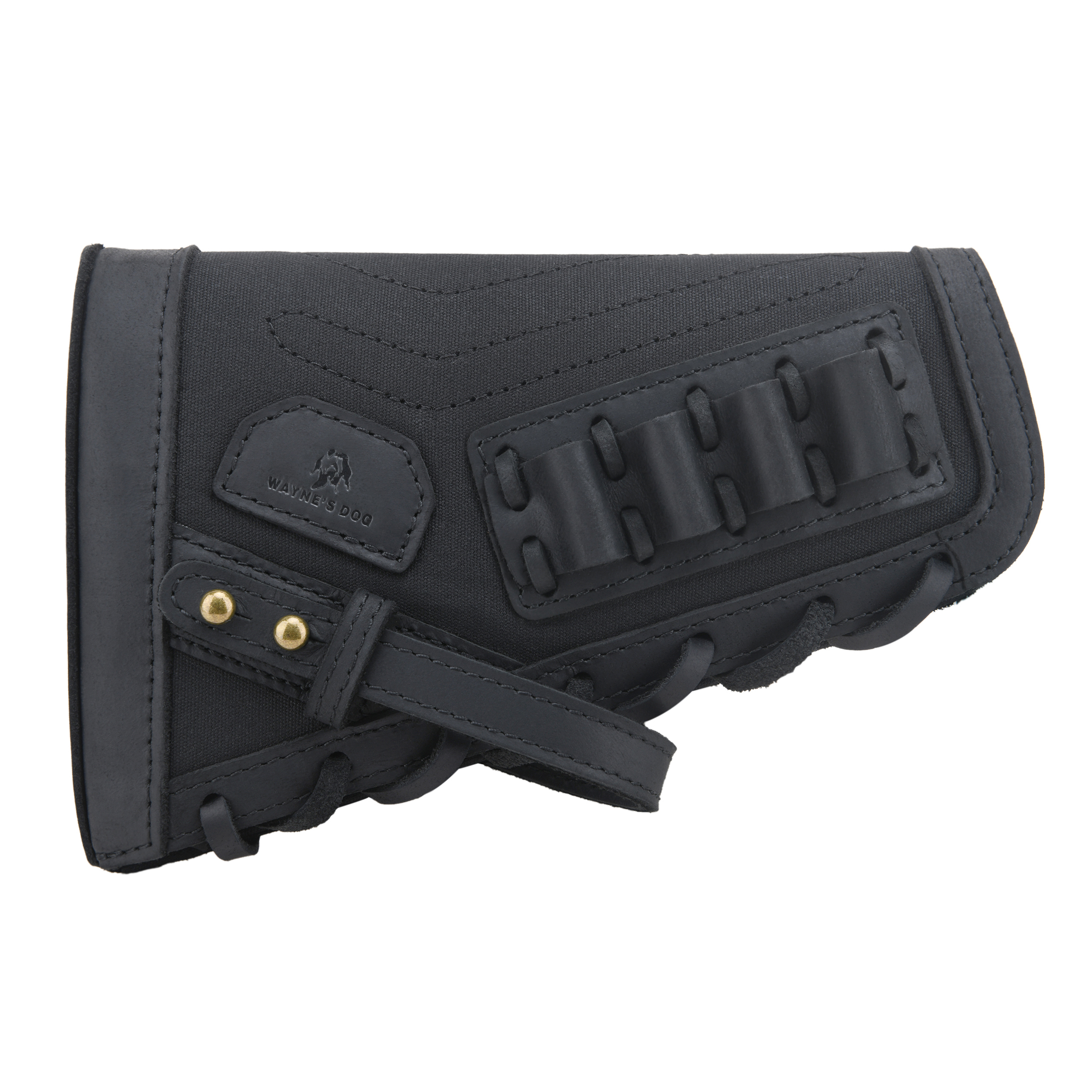 Leather No Drill Rifle Cheek Rest Buttstock Hunting Magazine Pouch