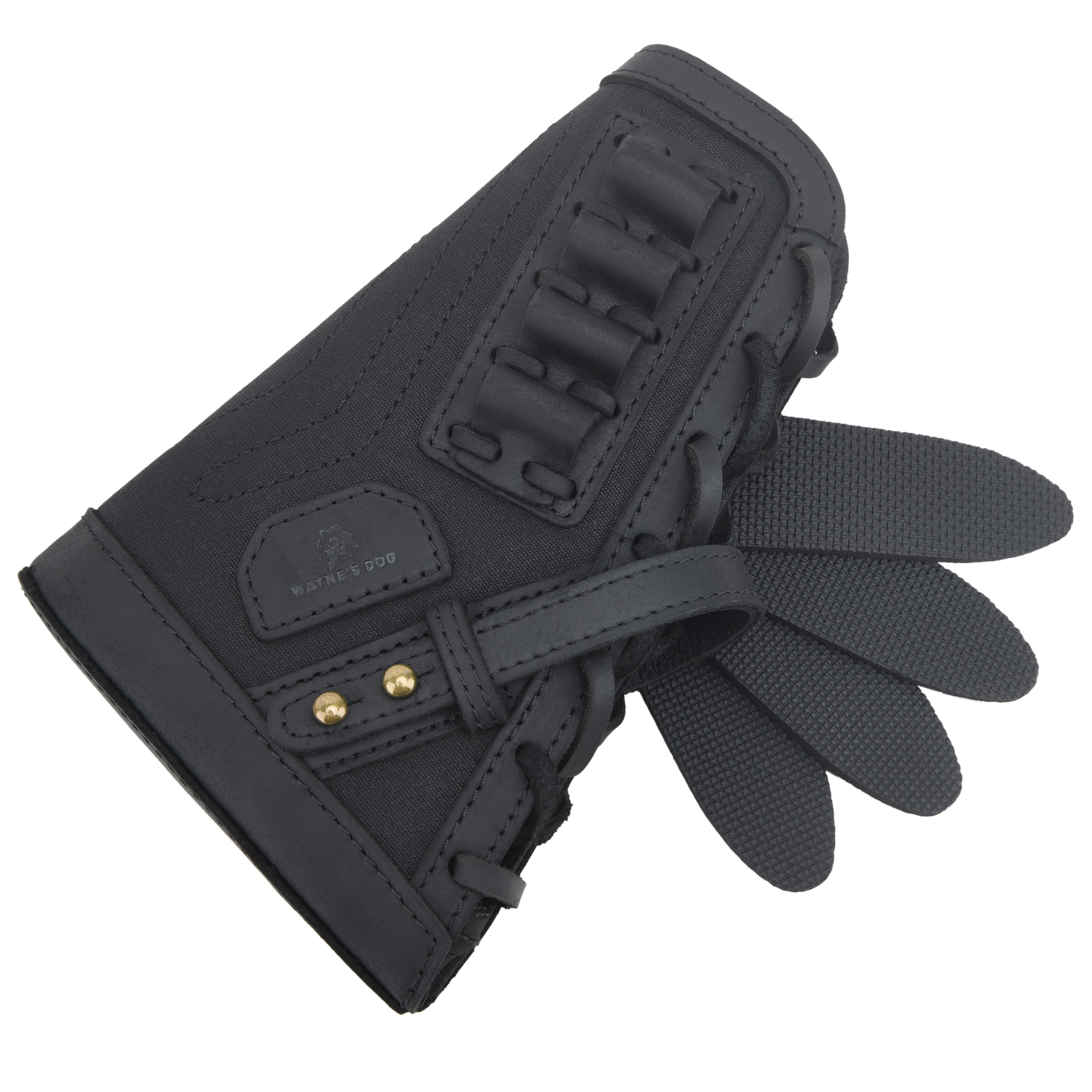 Leather No Drill Rifle Cheek Rest Buttstock Hunting Magazine Pouch