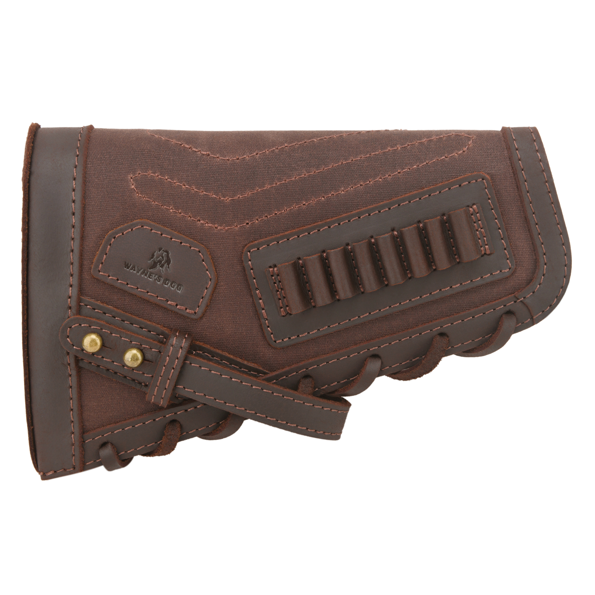 Leather No Drill Rifle Cheek Rest Buttstock Hunting Magazine Pouch