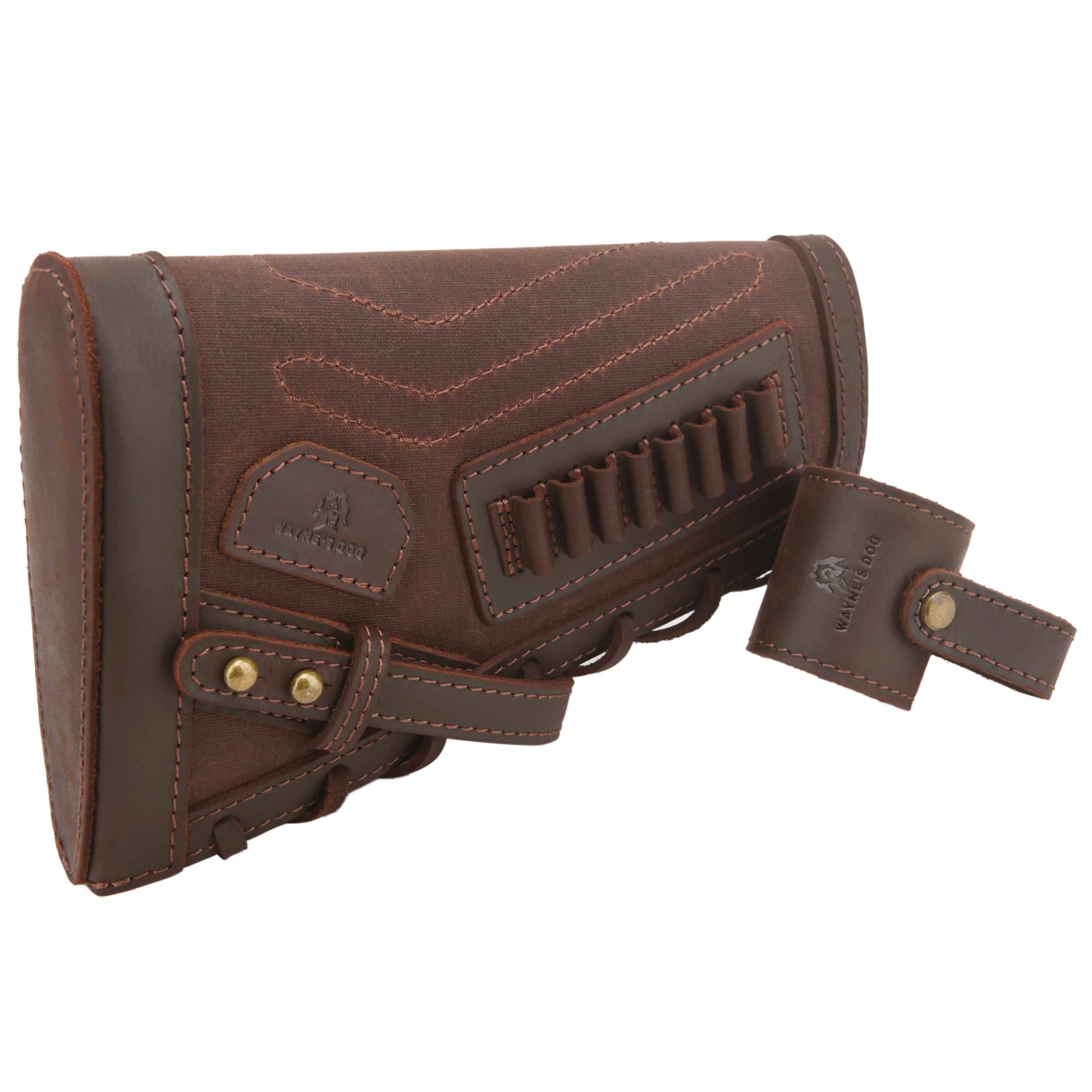 No Drill Gun Cheek Rest Buttstock with Leather Barrel Mount Loops