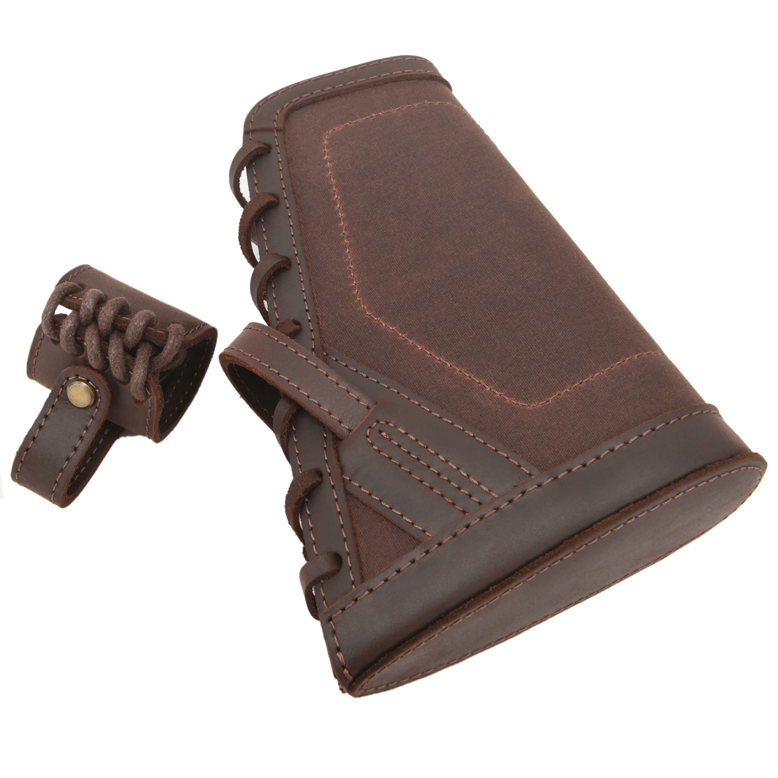 No Drill Gun Cheek Rest Buttstock with Leather Barrel Mount Loops