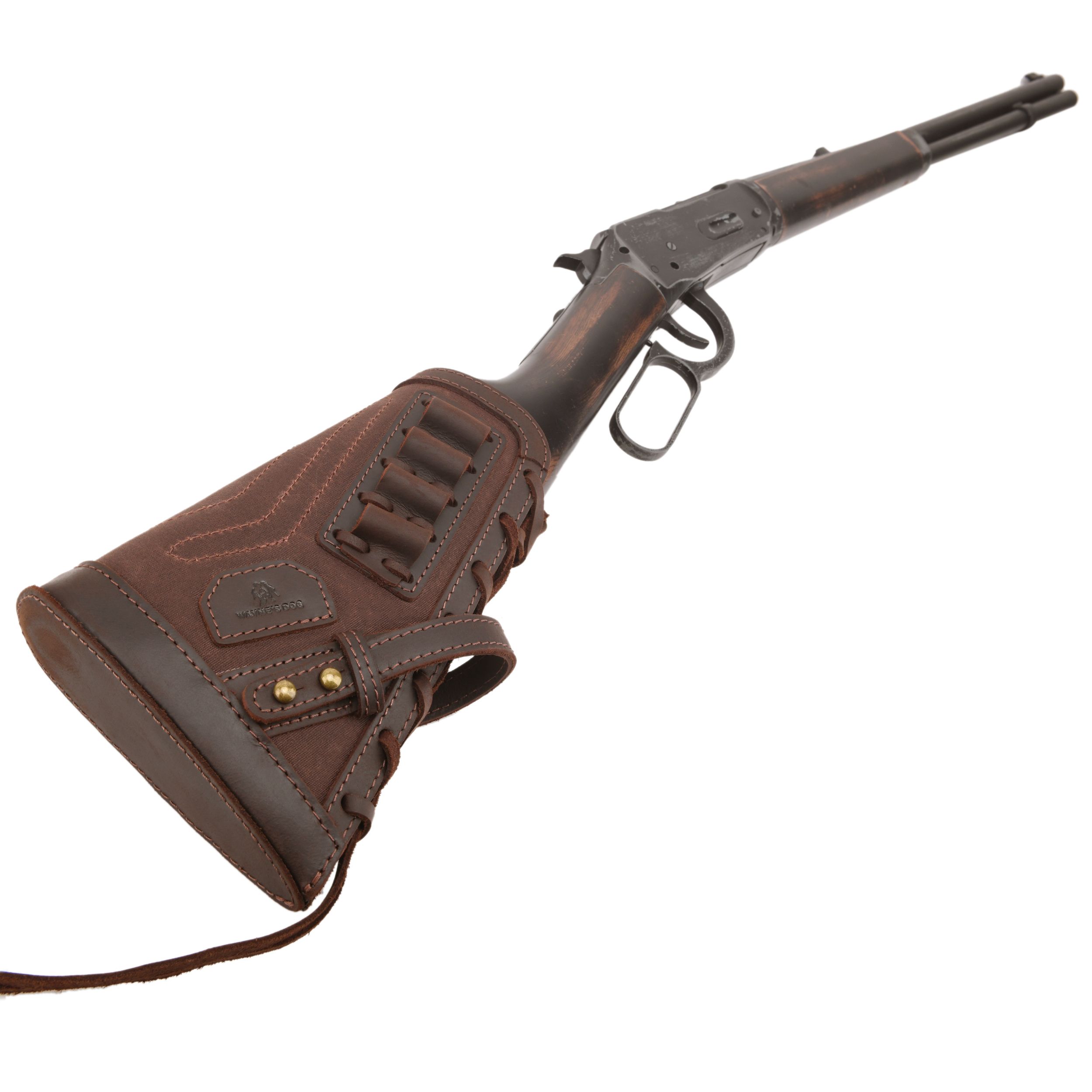 Leather No Drill Rifle Cheek Rest Buttstock Hunting Magazine Pouch