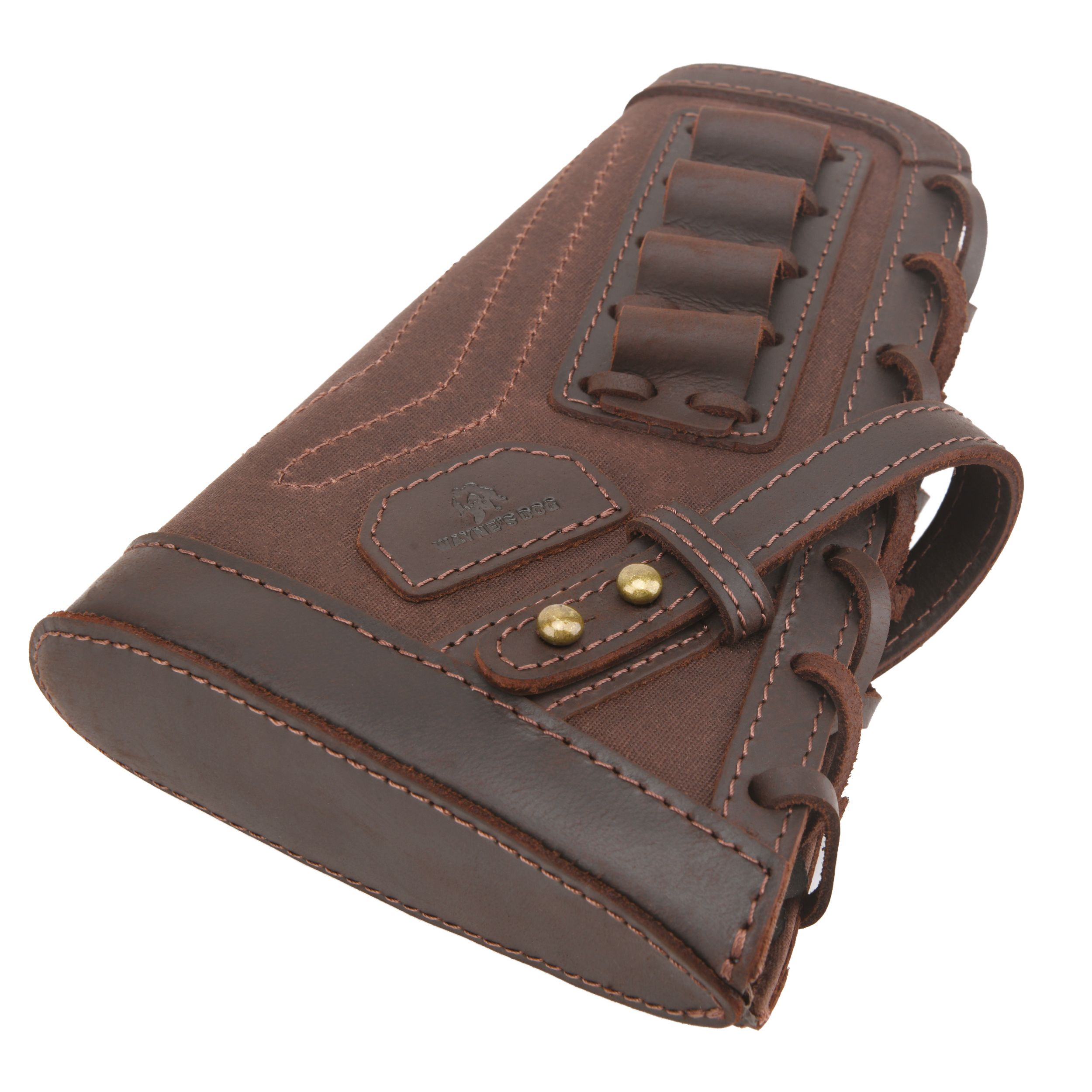Leather No Drill Rifle Cheek Rest Buttstock Hunting Magazine Pouch