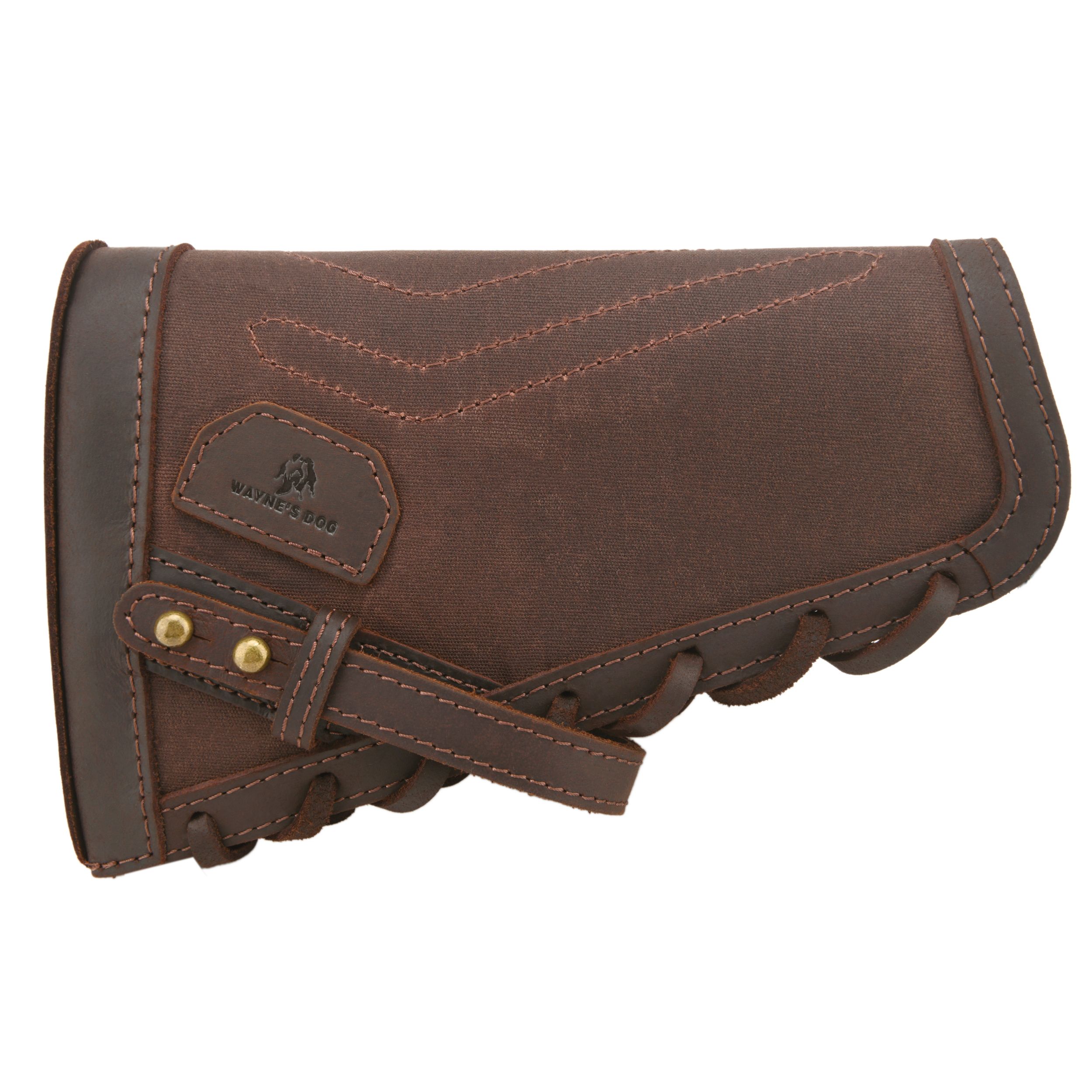 Leather No Drill Rifle Cheek Rest Buttstock Hunting Magazine Pouch