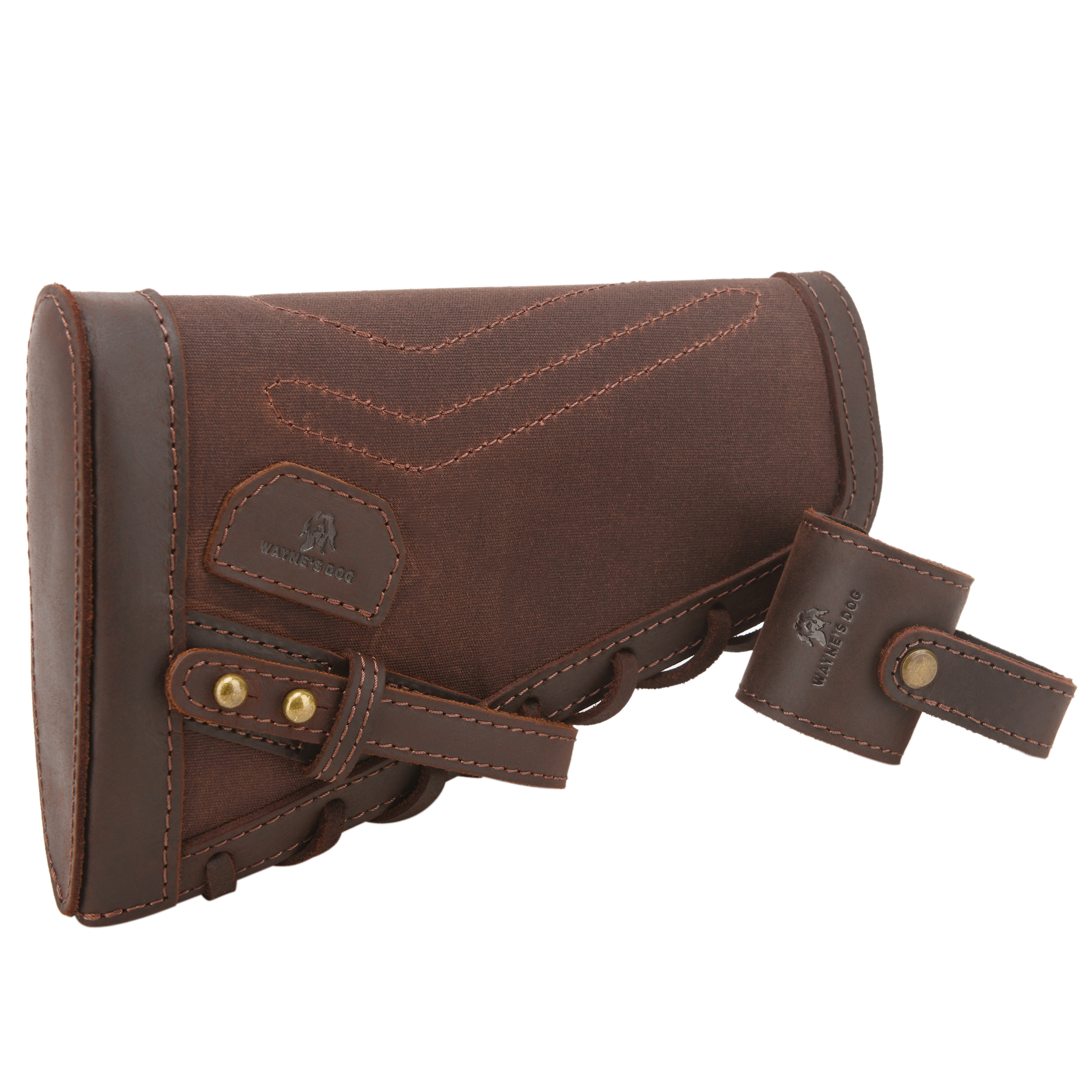 No Drill Gun Cheek Rest Buttstock with Leather Barrel Mount Loops