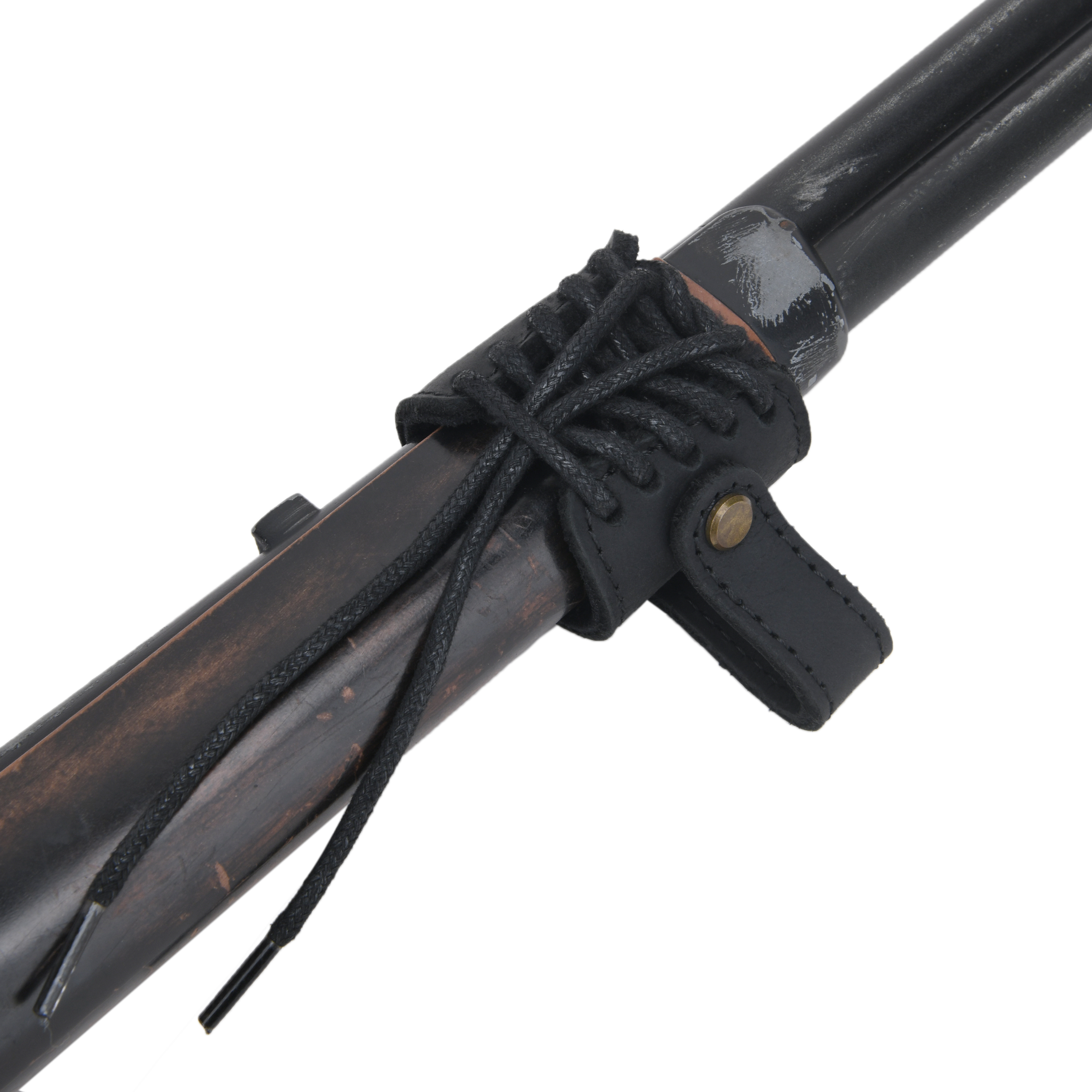 Adjustable Holster Leather Gun Sling Barrel Mount for Not Drilling