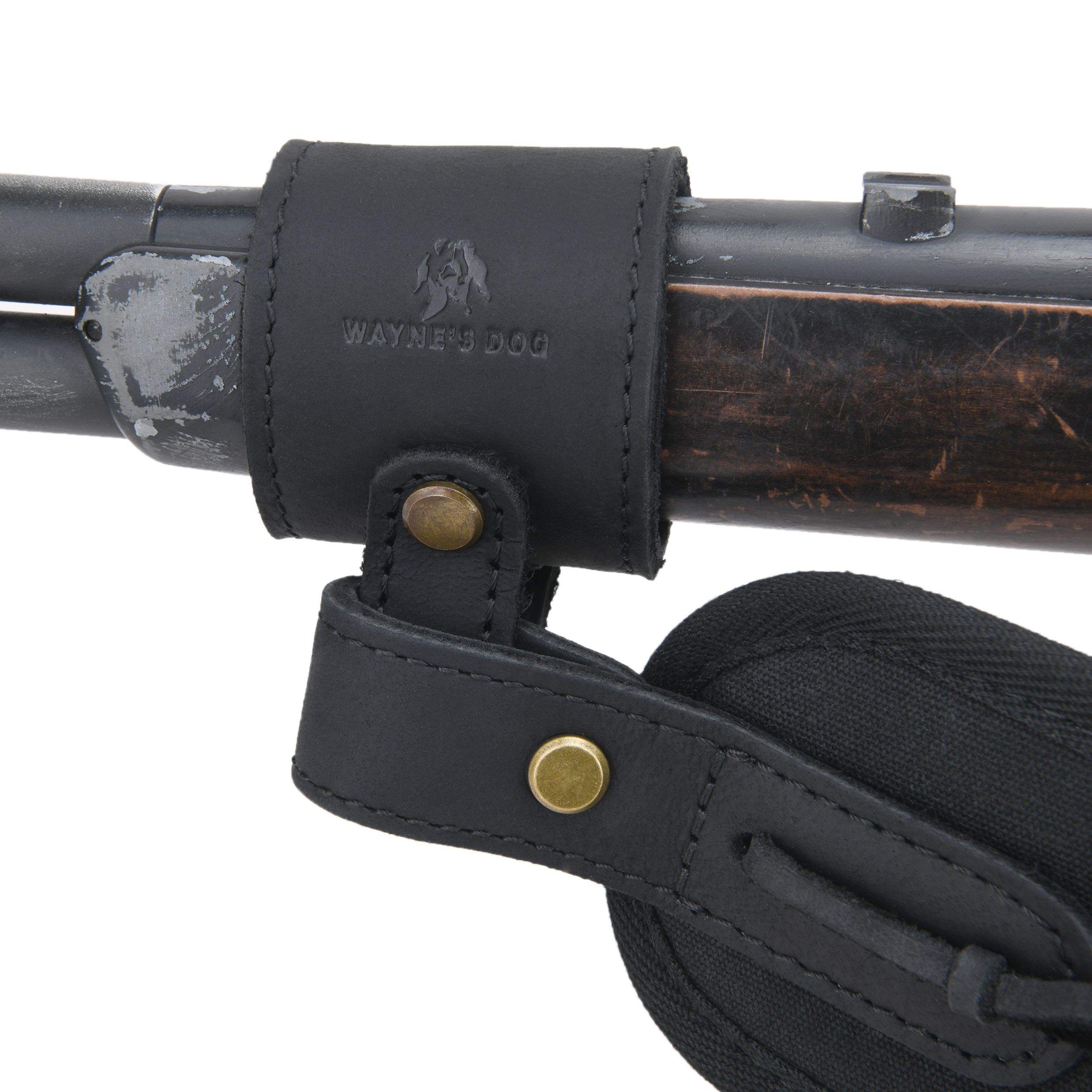 Adjustable Holster Leather Gun Sling Barrel Mount for Not Drilling