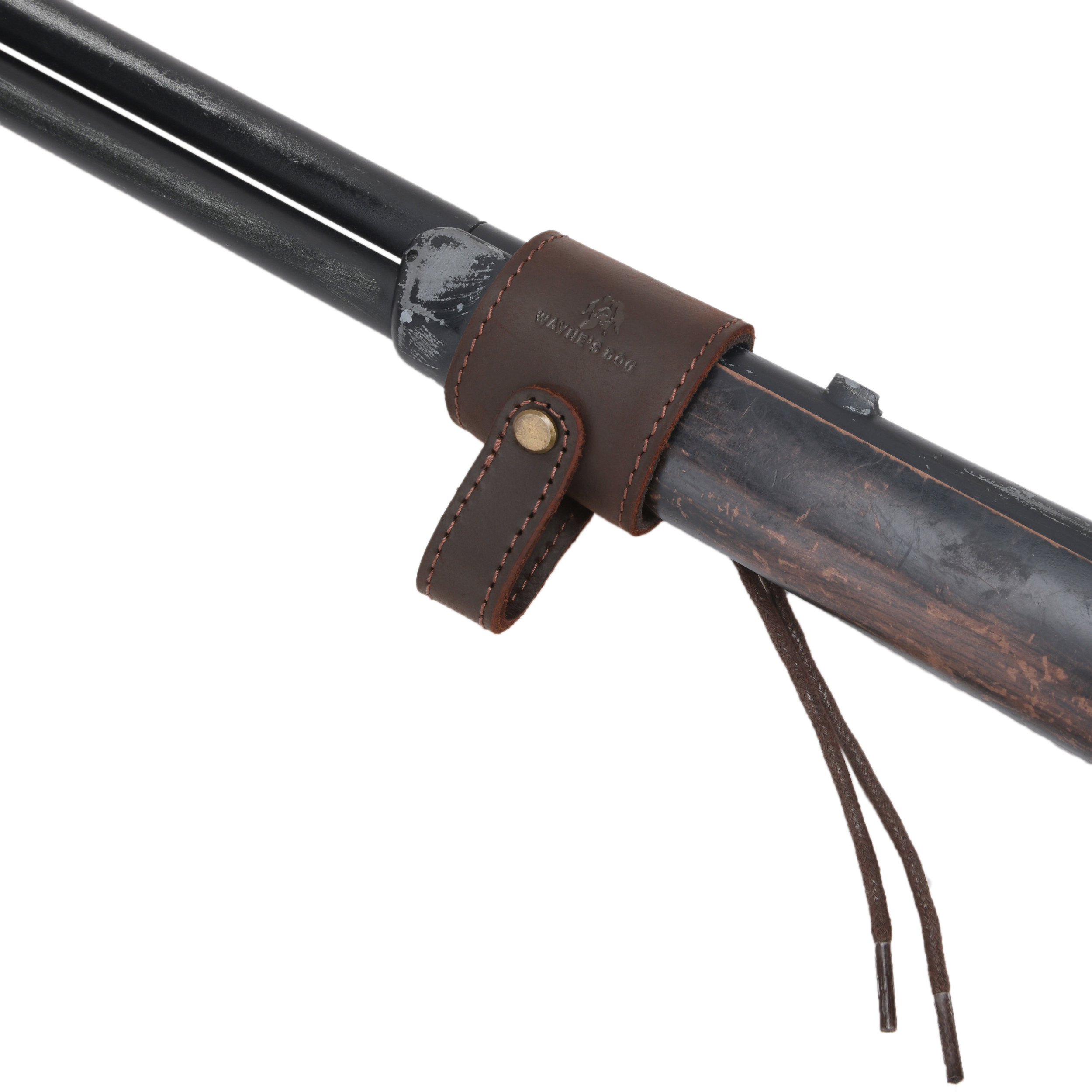 Adjustable Holster Leather Gun Sling Barrel Mount for Not Drilling