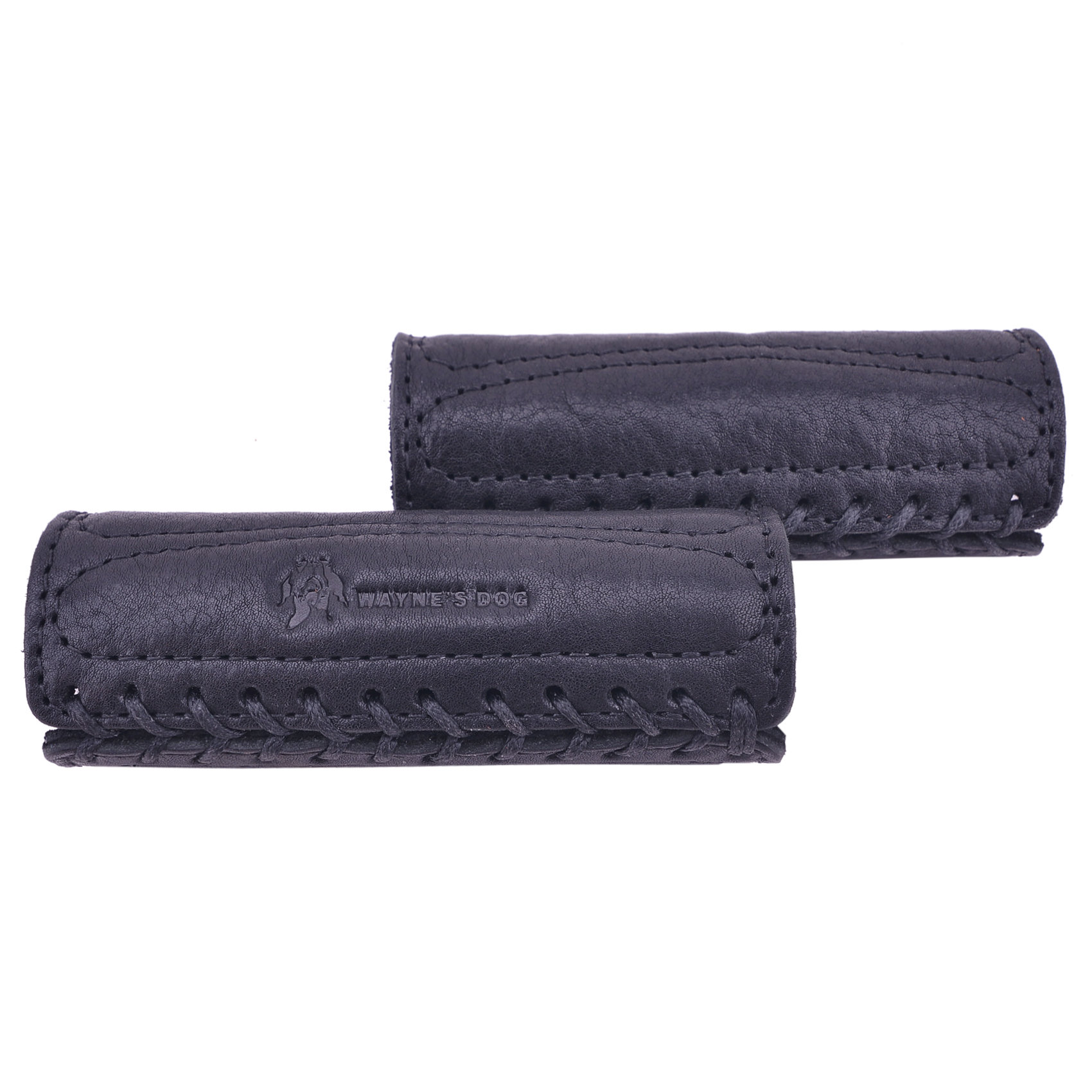 Leather Motorcycle Handlebar Grips Covers Padding Handlebar Sleeve Cover In Brown/Black