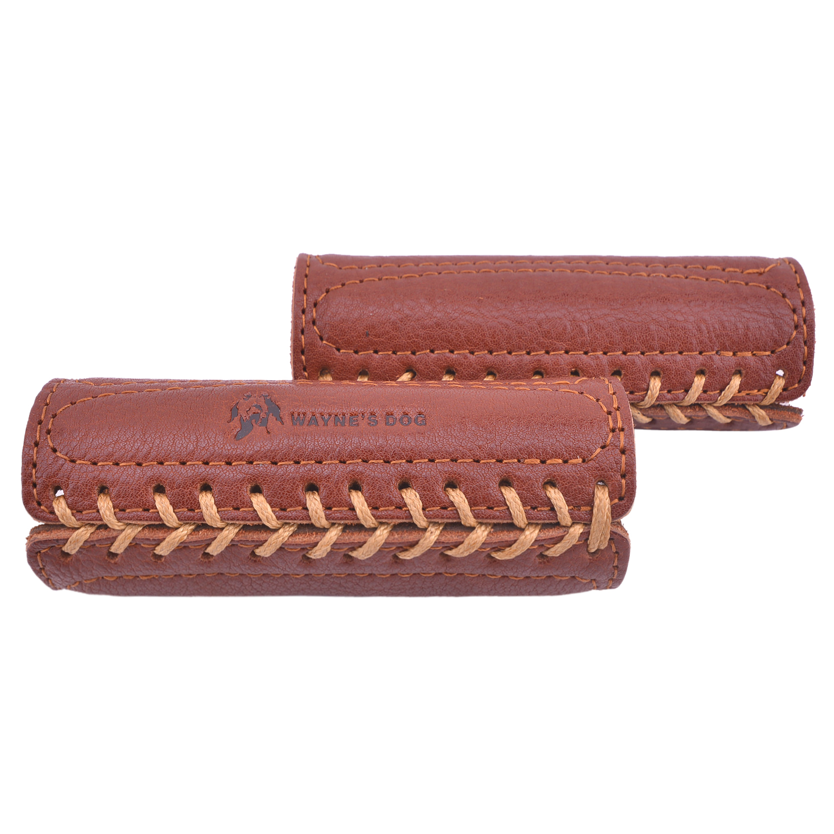 Leather Motorcycle Handlebar Grips Covers Padding Handlebar Sleeve Cover In Brown/Black