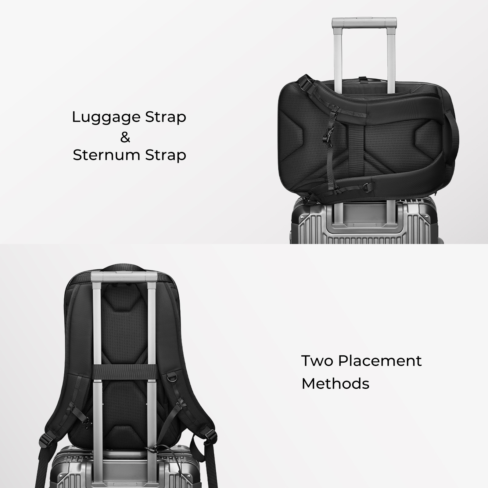 Aurora® 36L Everyday Travel Backpack(Unisex), 840D CORDURA Material, Removable Waist and Chest Strap